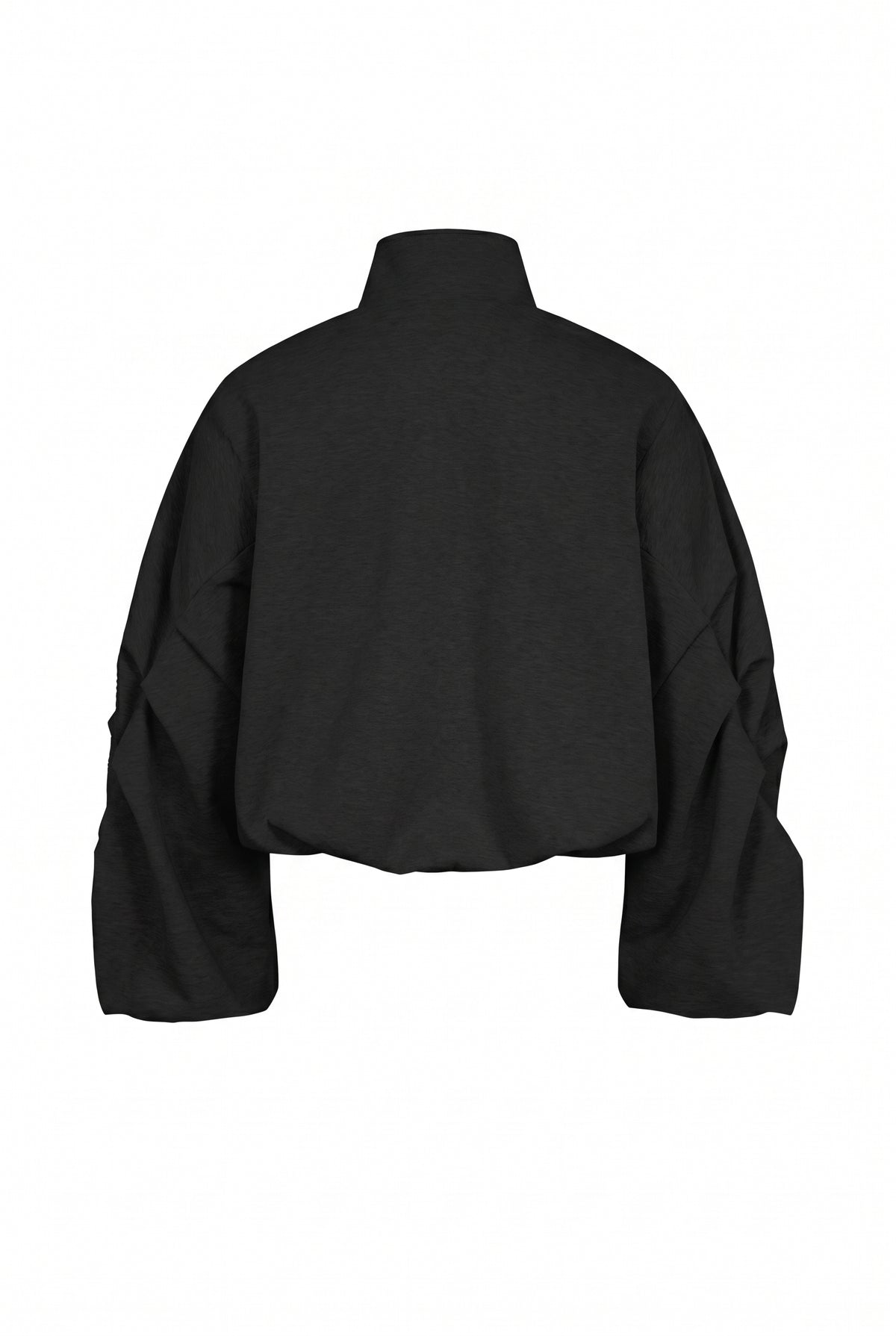 Pleated Sleeves Knit Jacket