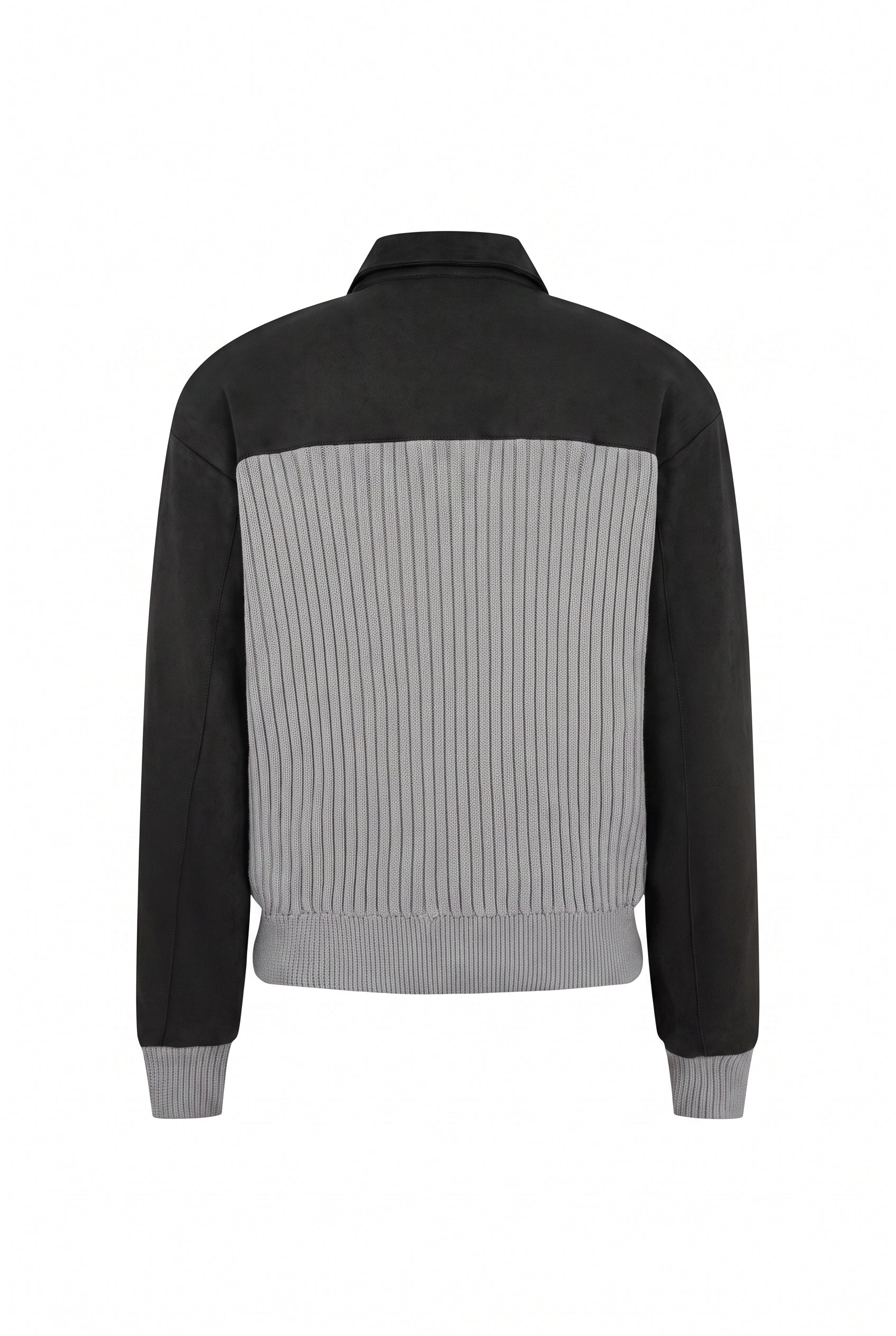 Knit Suede Mix Media Jacket