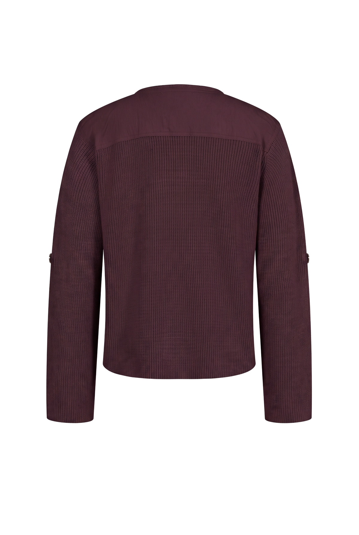 Woven Mix Utilitarian Knit top