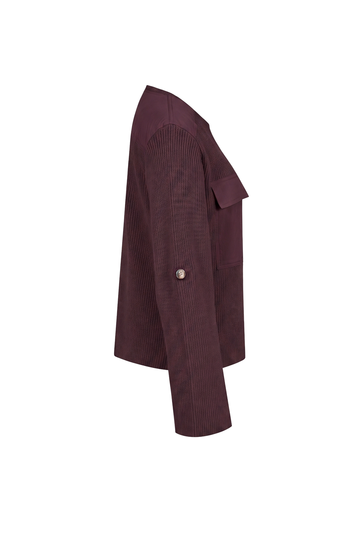 Woven Mix Utilitarian Knit top