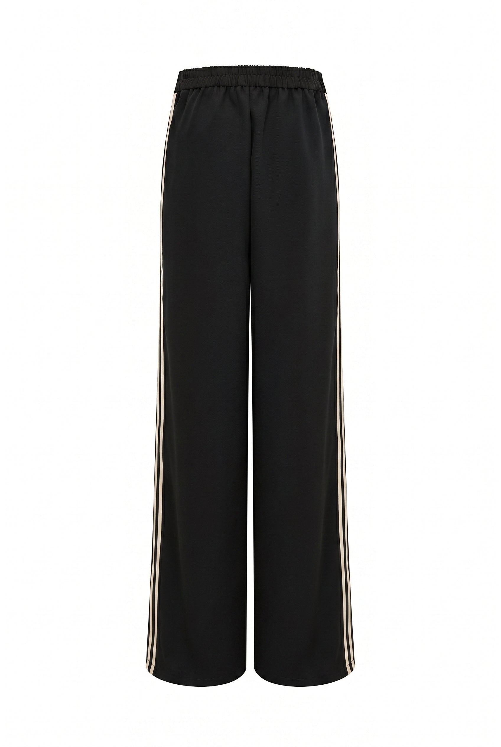 Woven Knit Mix Wide Pants