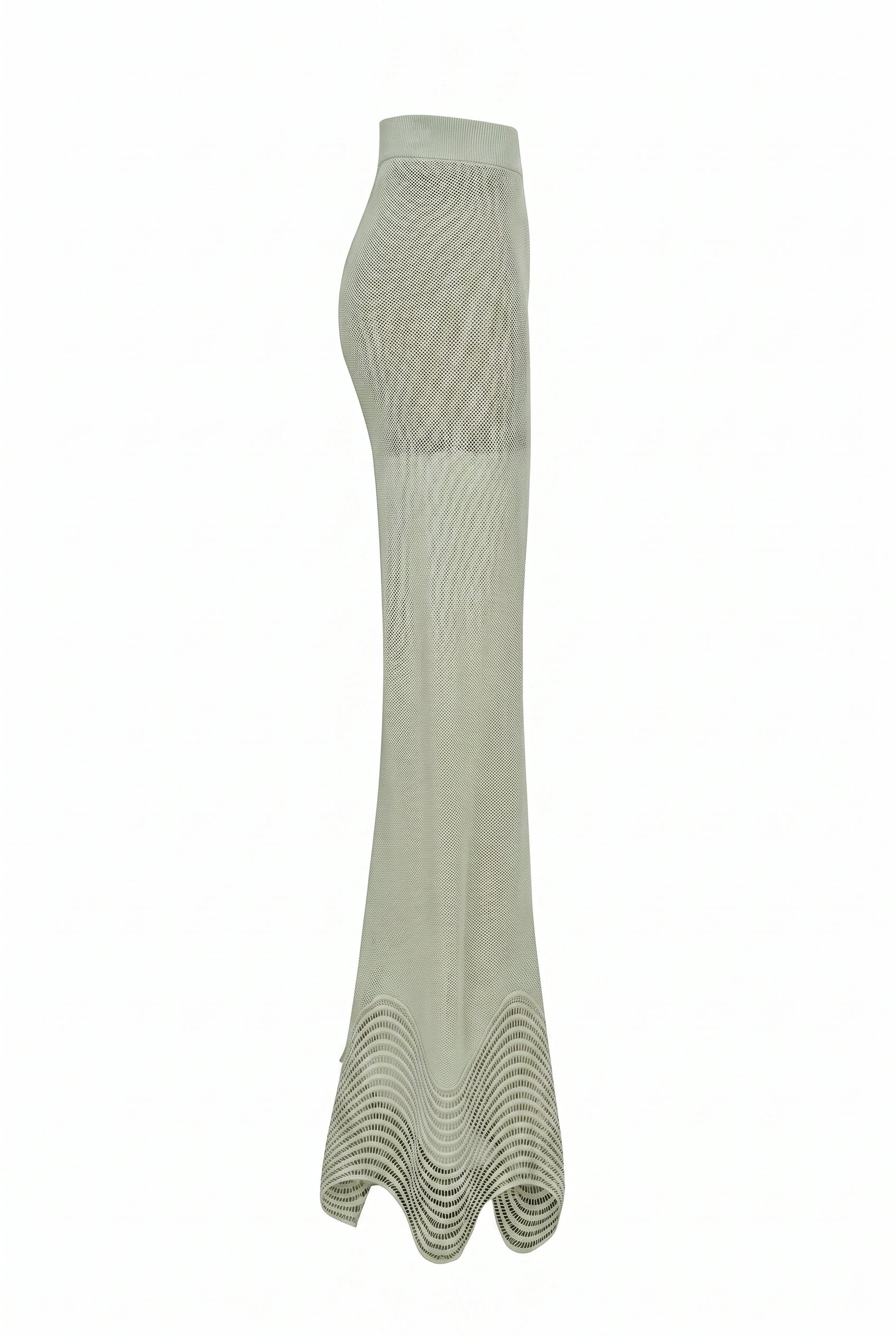Wave trim Knit Pants