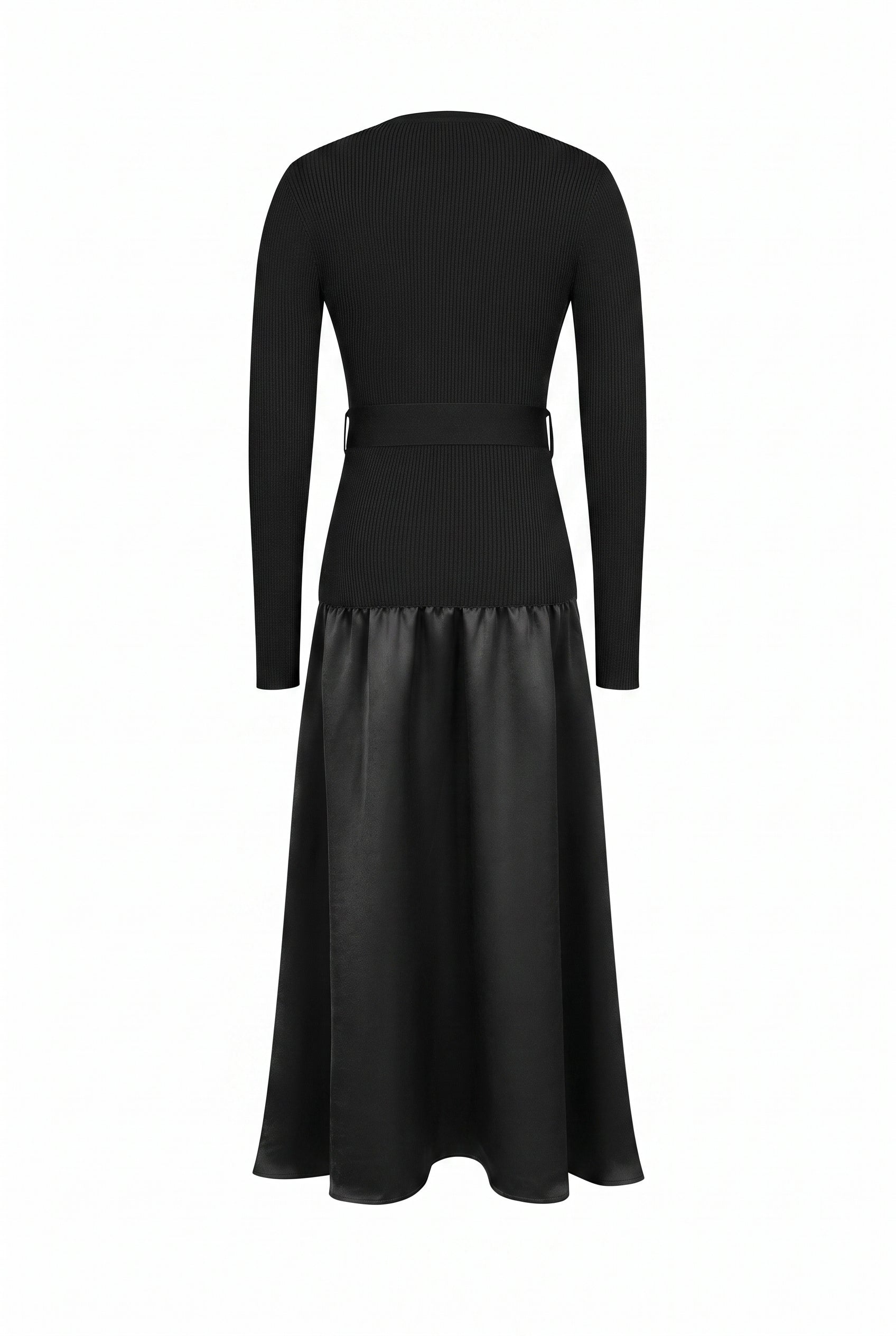 Odile Twofer Knit Midi Dress with Belt