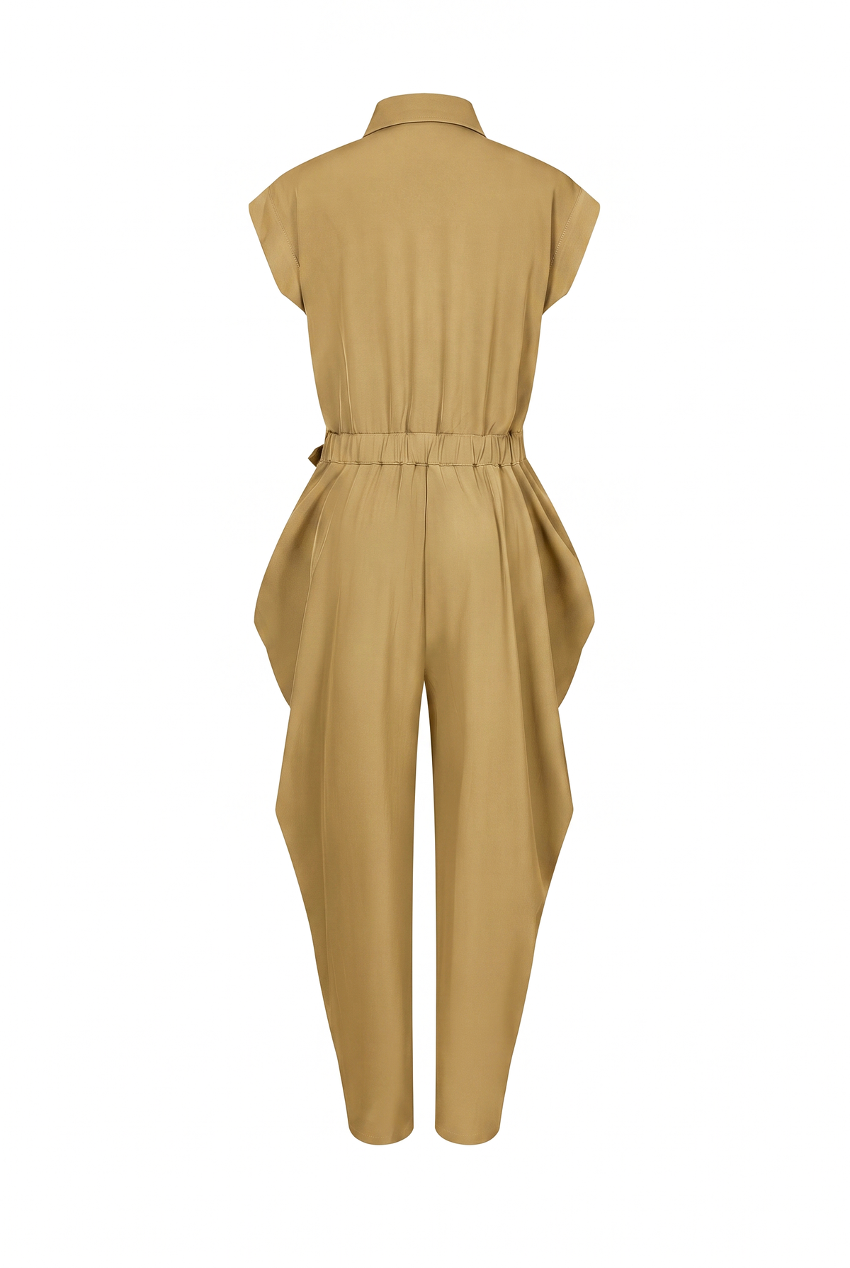Ruched Safari Jumpsuit