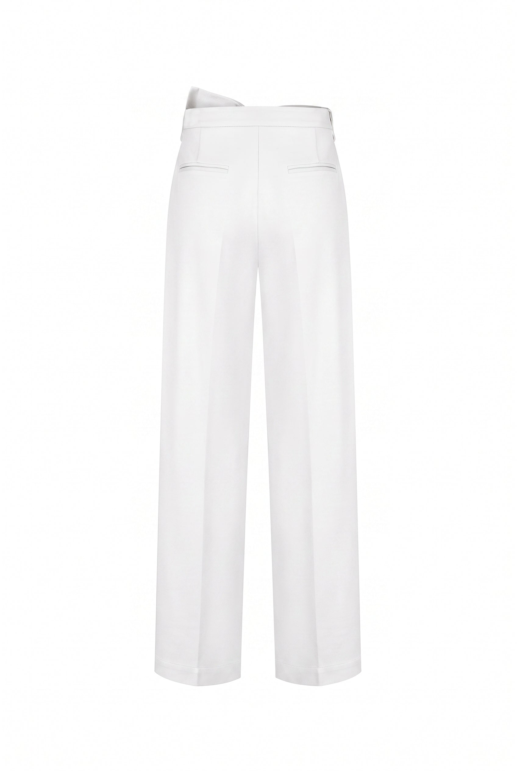 Marie Pleated Knit Pants With Bow