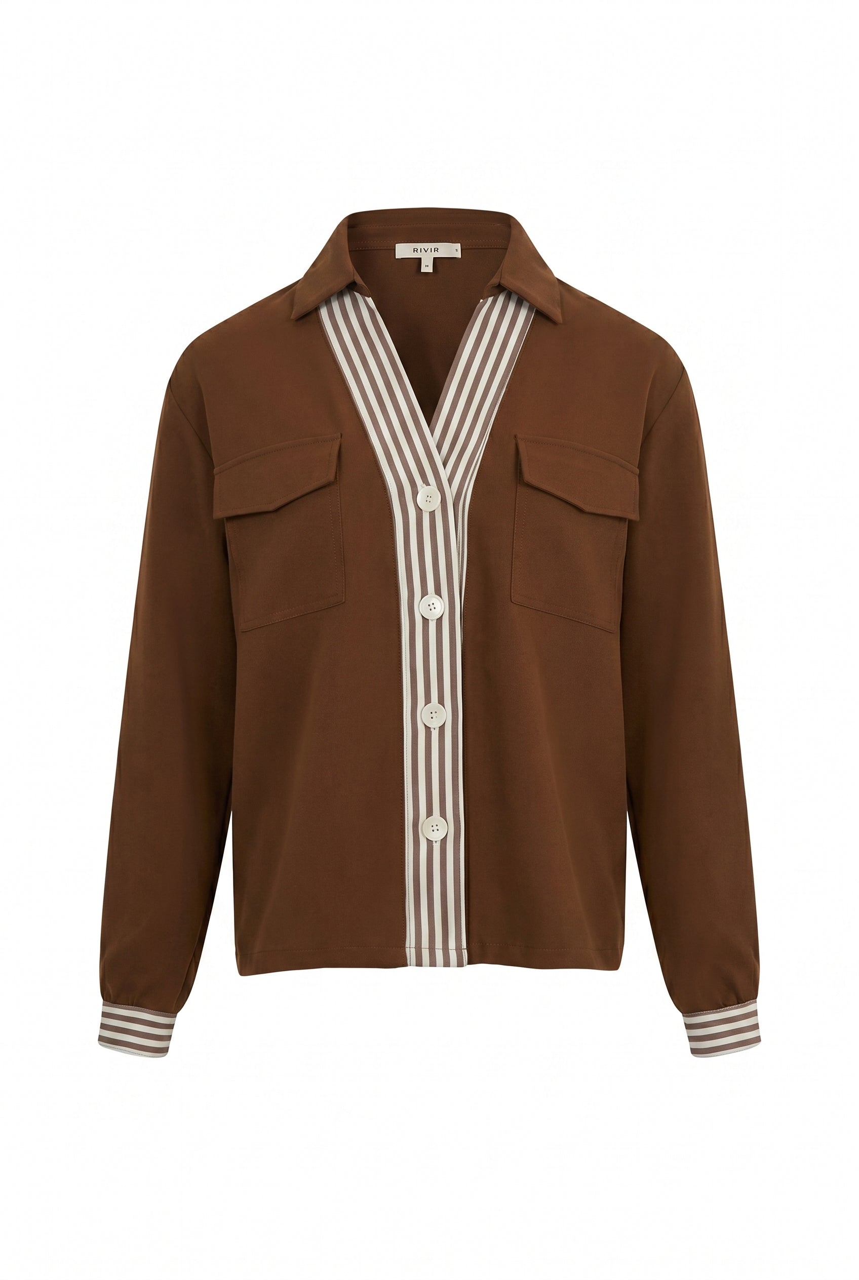 Woven Knit Mix Shacket