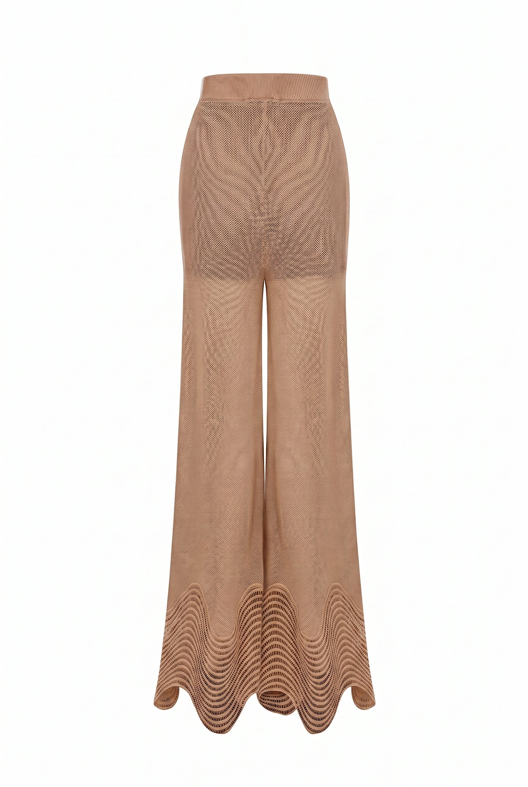 Wave trim Knit Pants