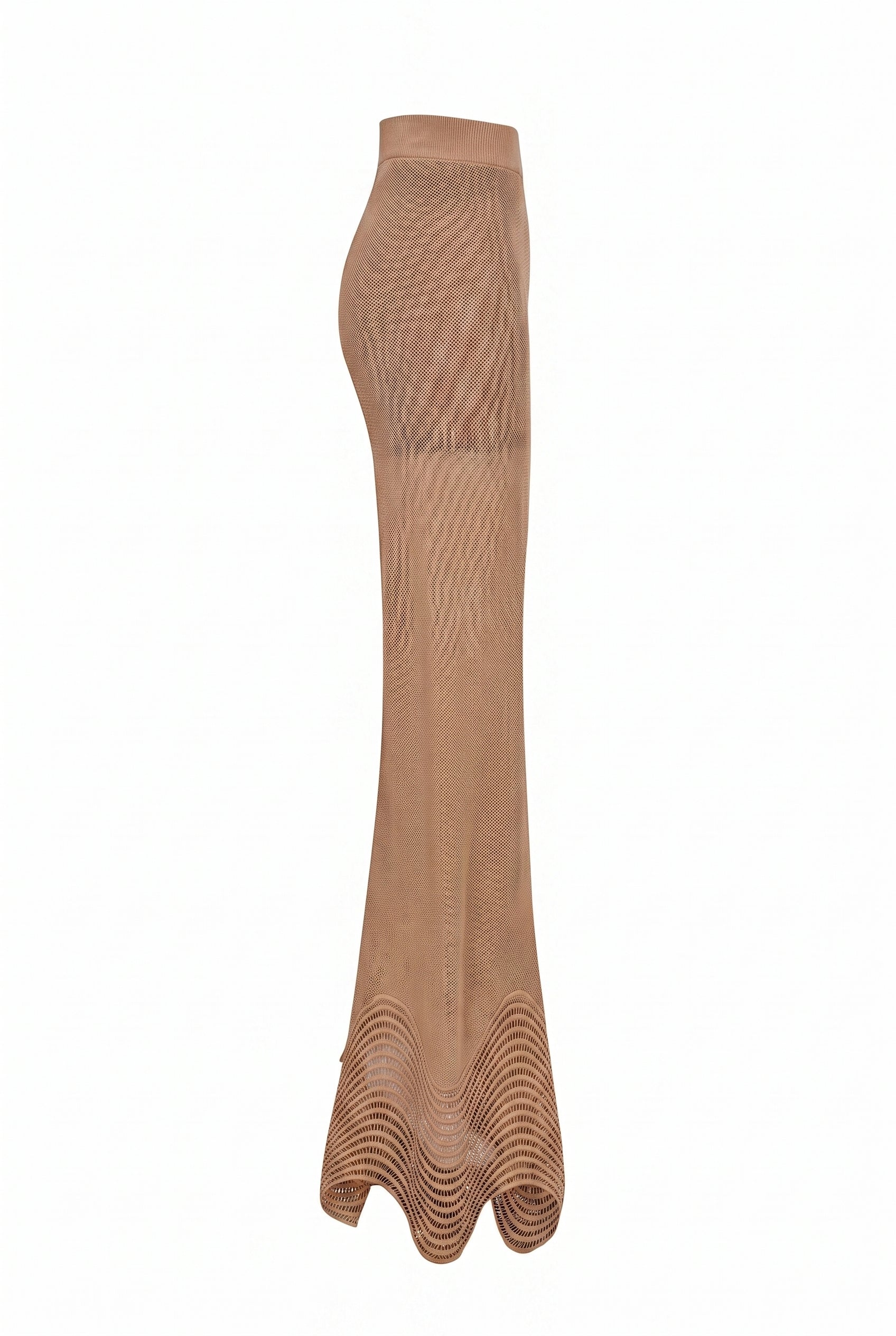 Wave trim Knit Pants