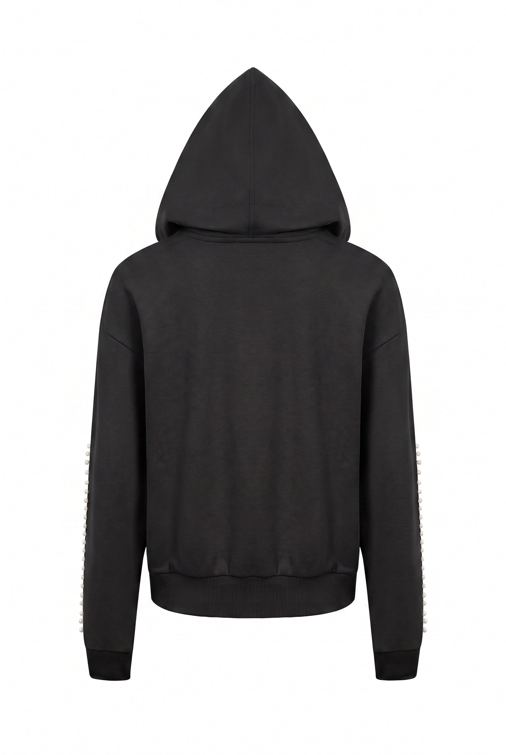 Hoodie with Pearl Trim Detail