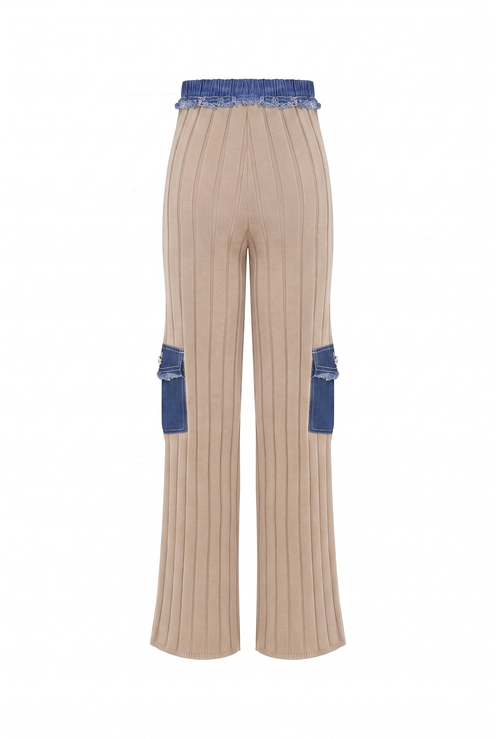 Jolie Knit Contrast Cargo Pants