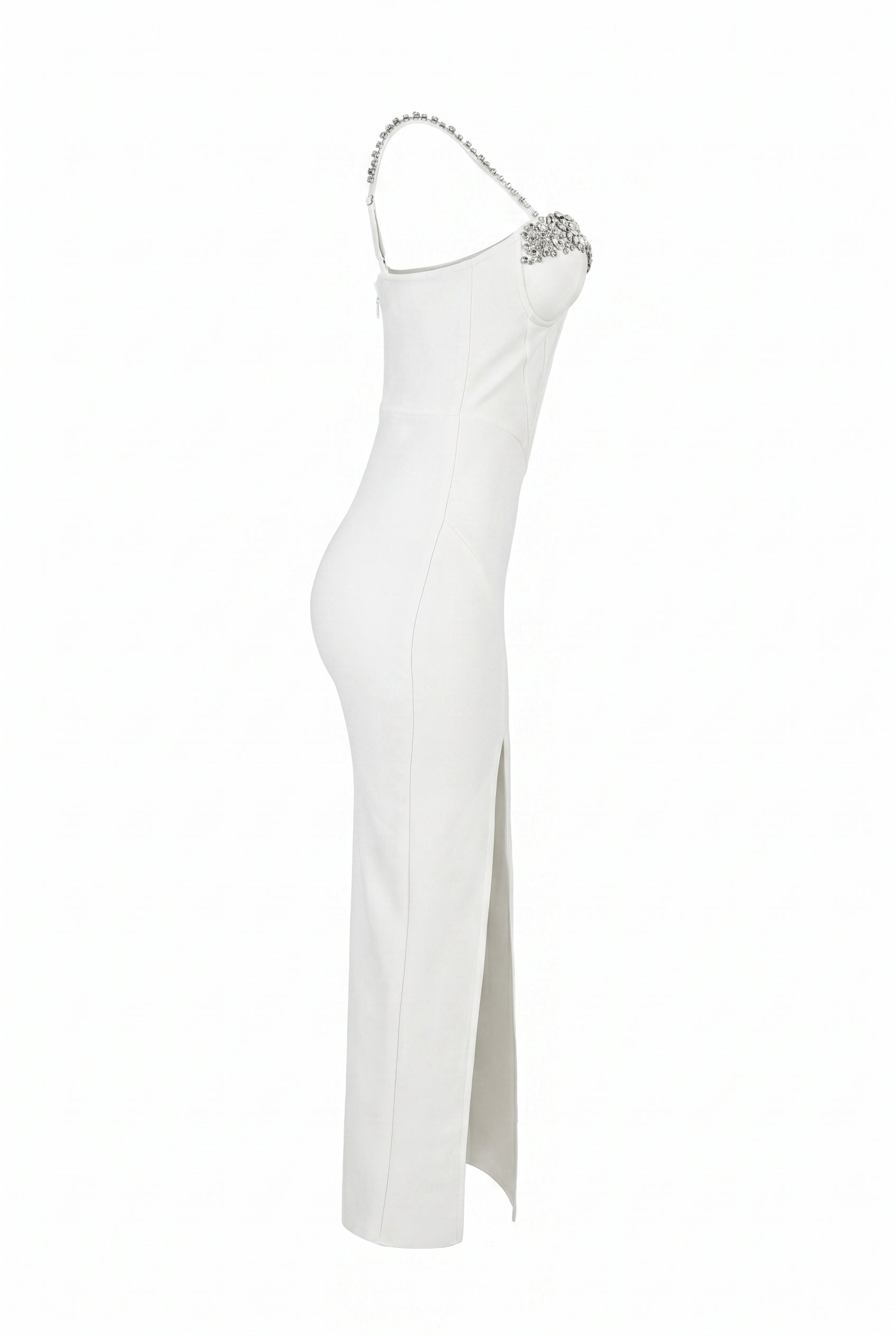 Bandage Embellished Corset Midi Dress