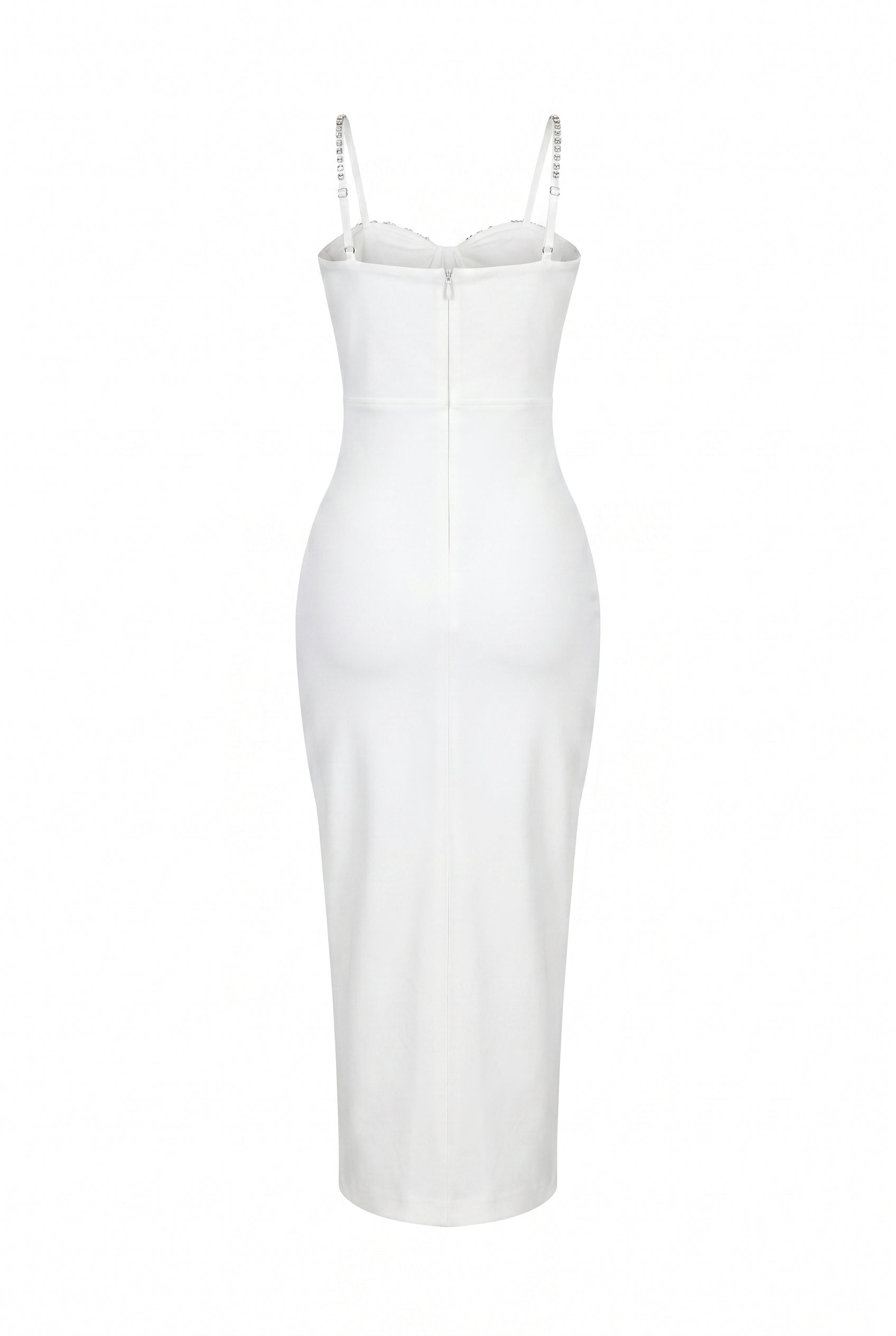 Bandage Embellished Corset Midi Dress