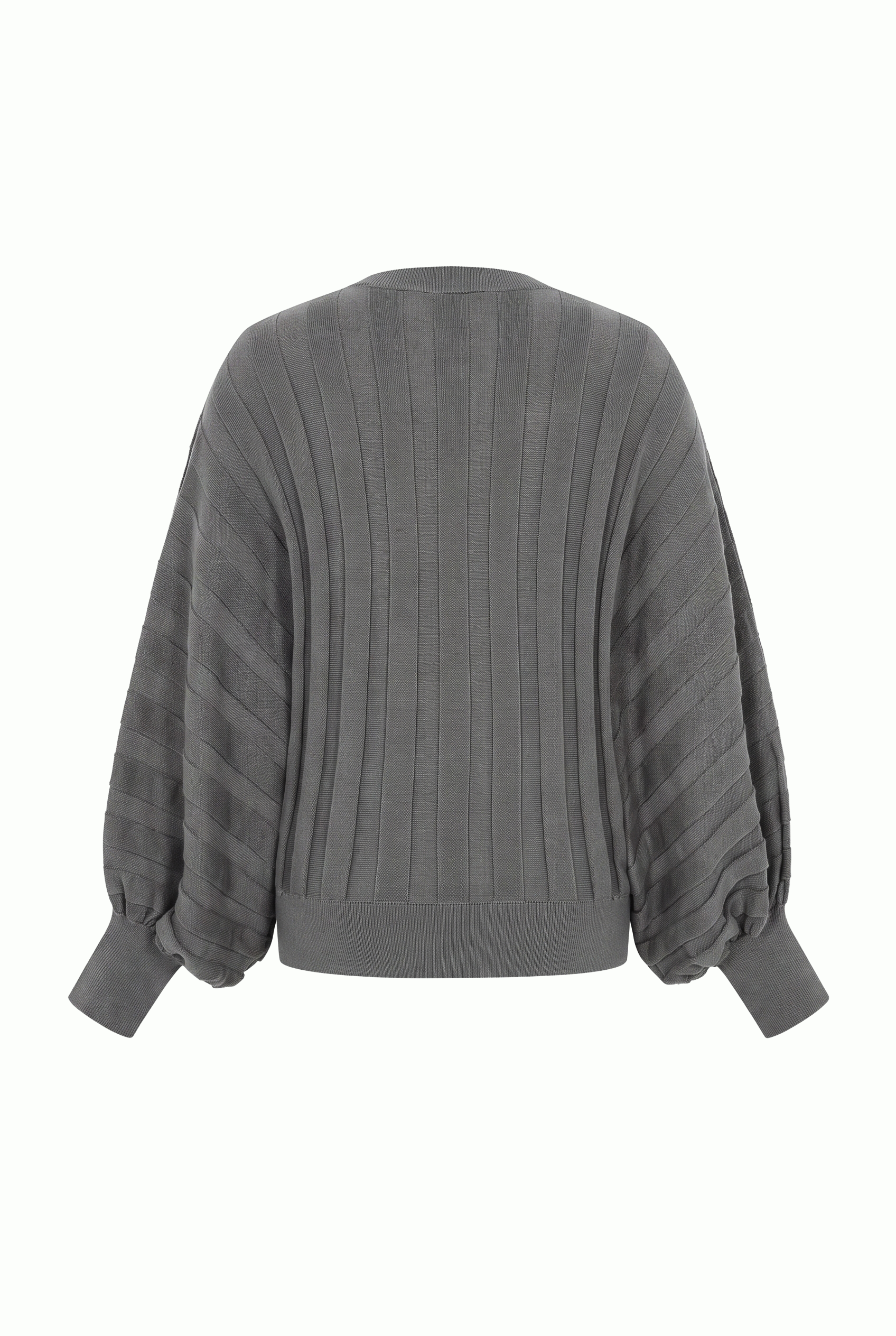 Stripe Texture Dolman Sweater