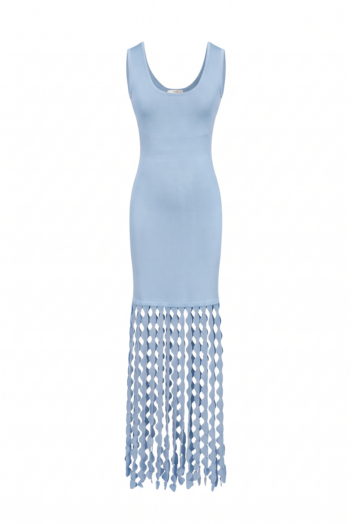 Knit Slvls Scallop Fringe Dress