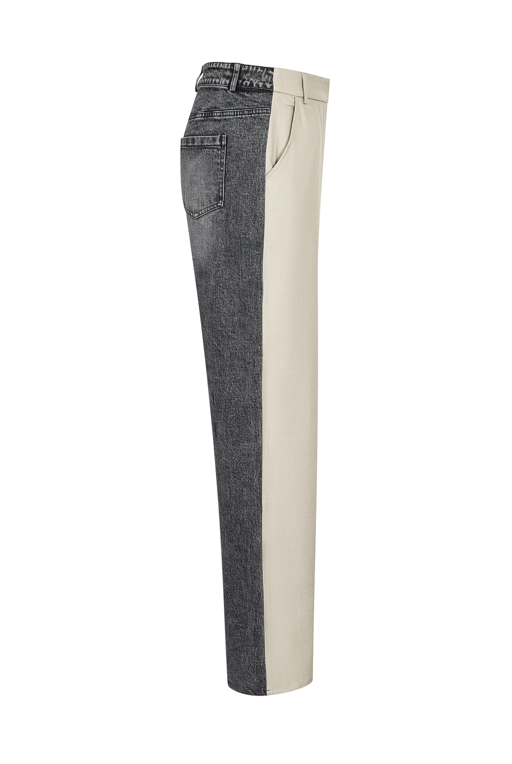 Twill Denim Mix Pants