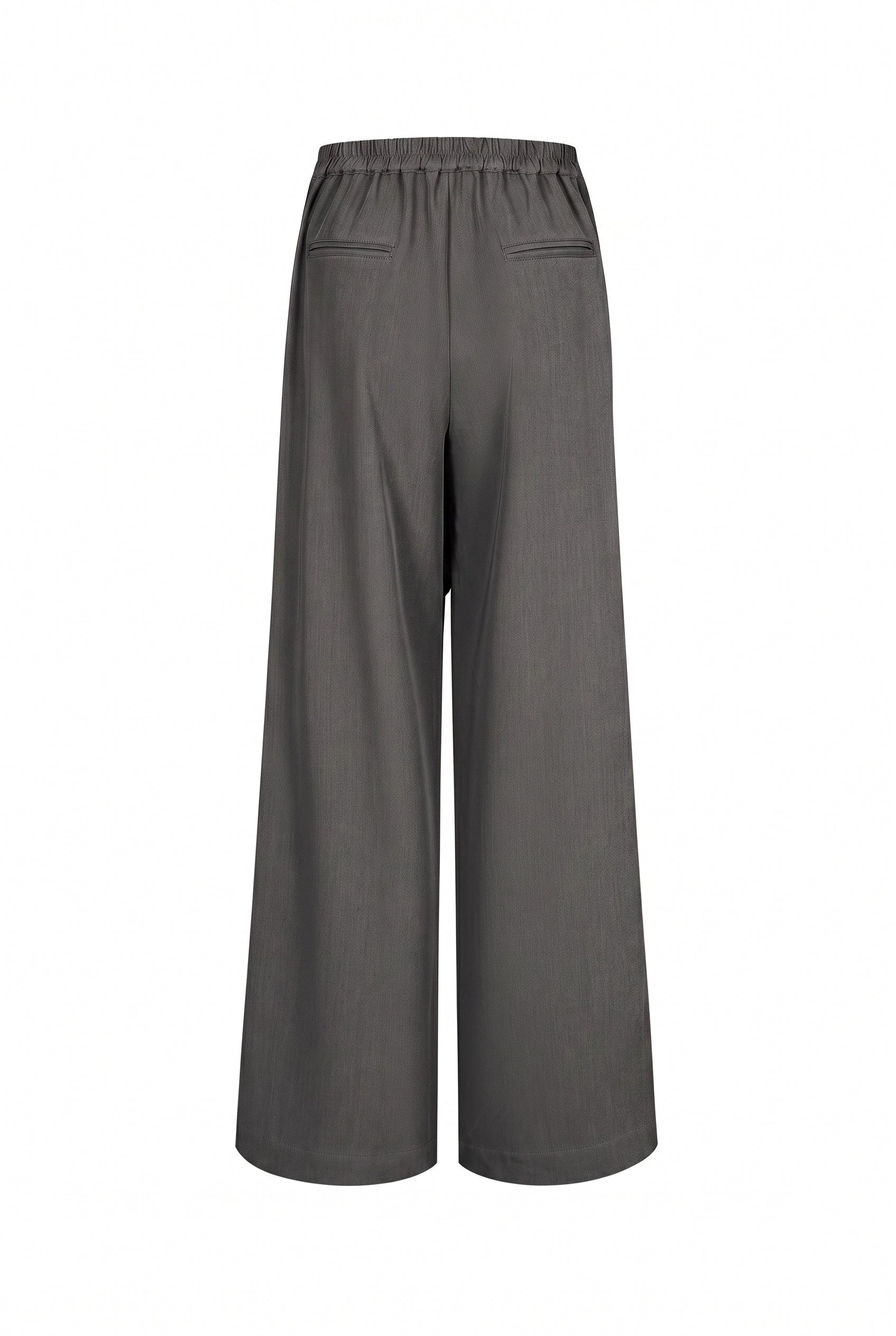 Thea Woven Draped Pants With Back Elastic Waist