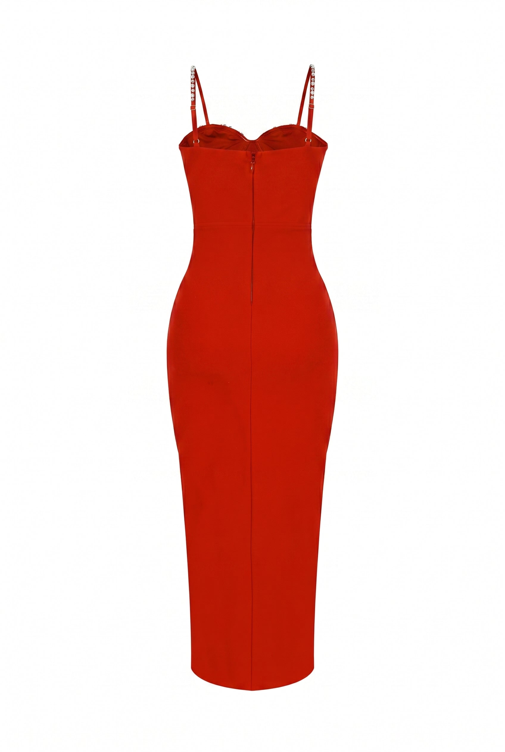 Bandage Embellished Corset Midi Dress