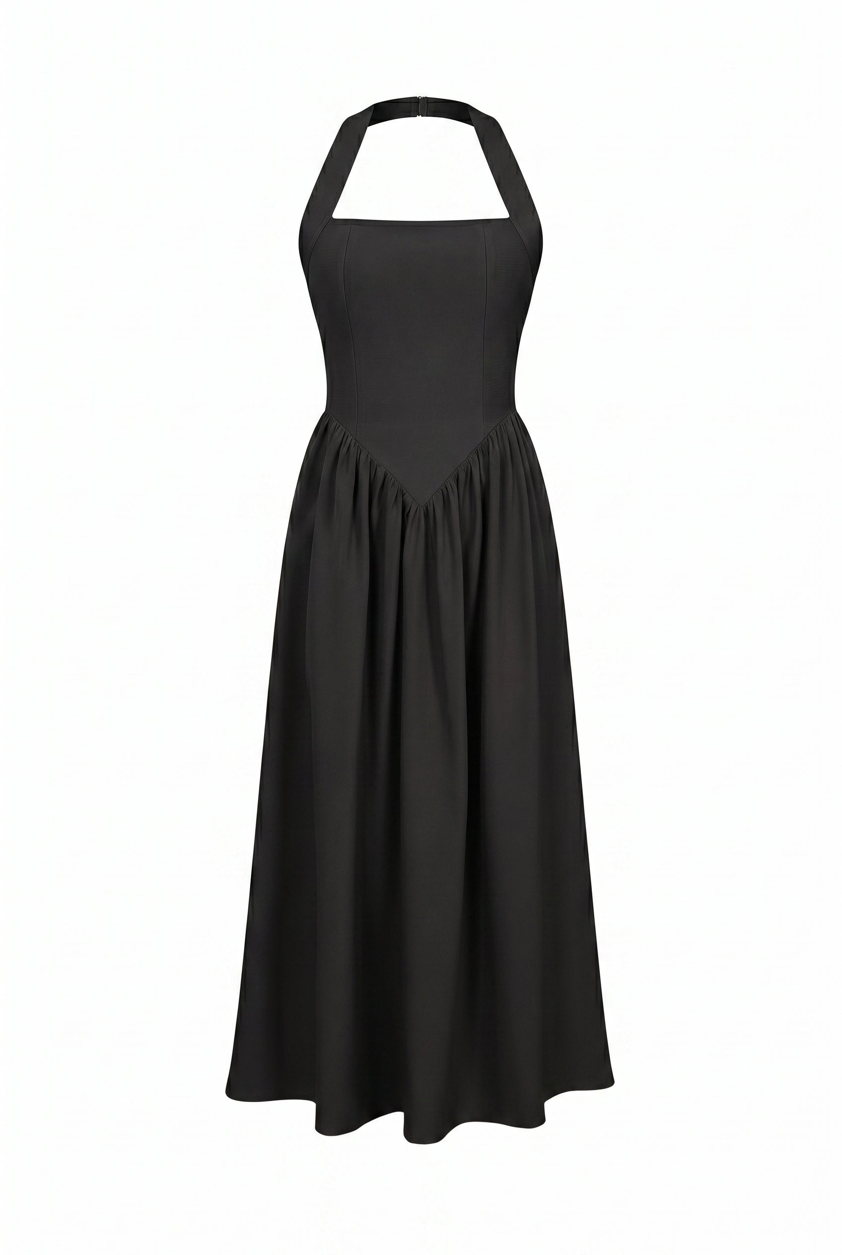 Halter Neck Flared Bandage Dress