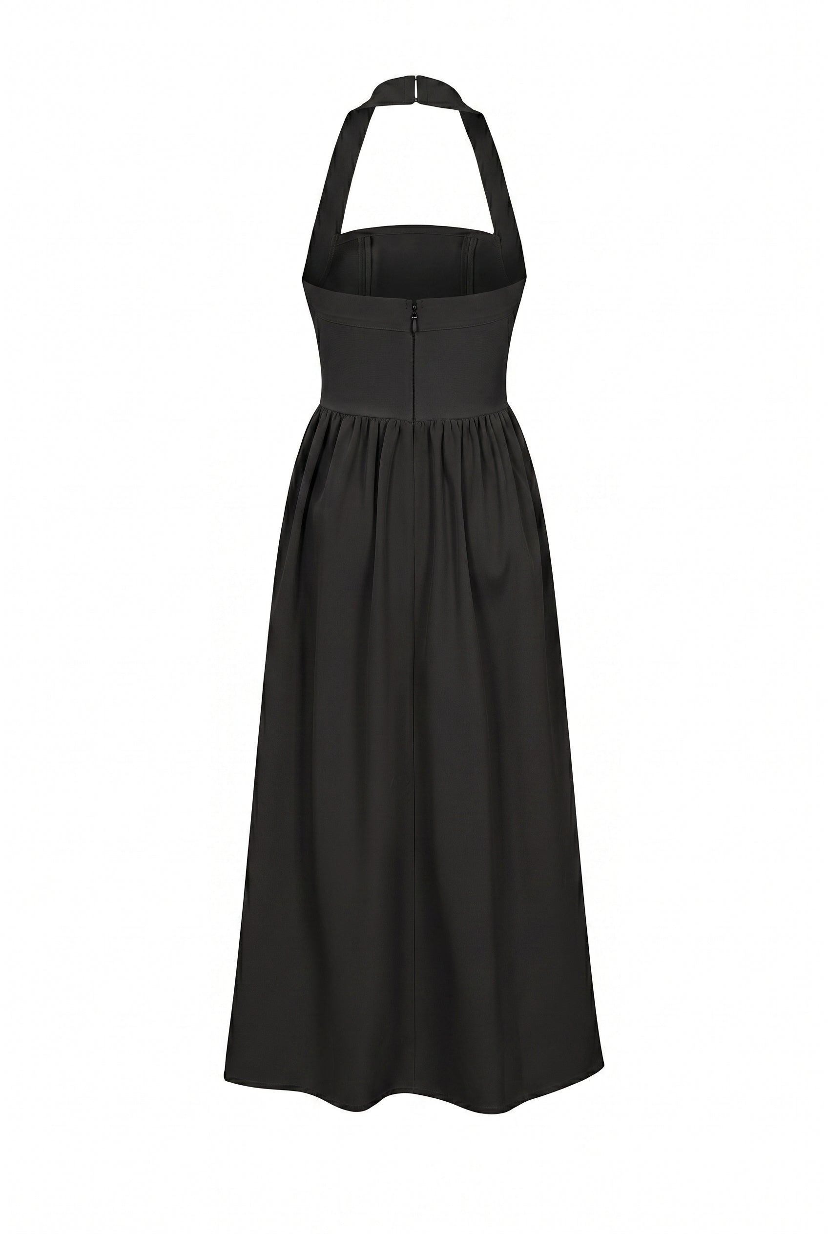 Halter Neck Flared Bandage Dress
