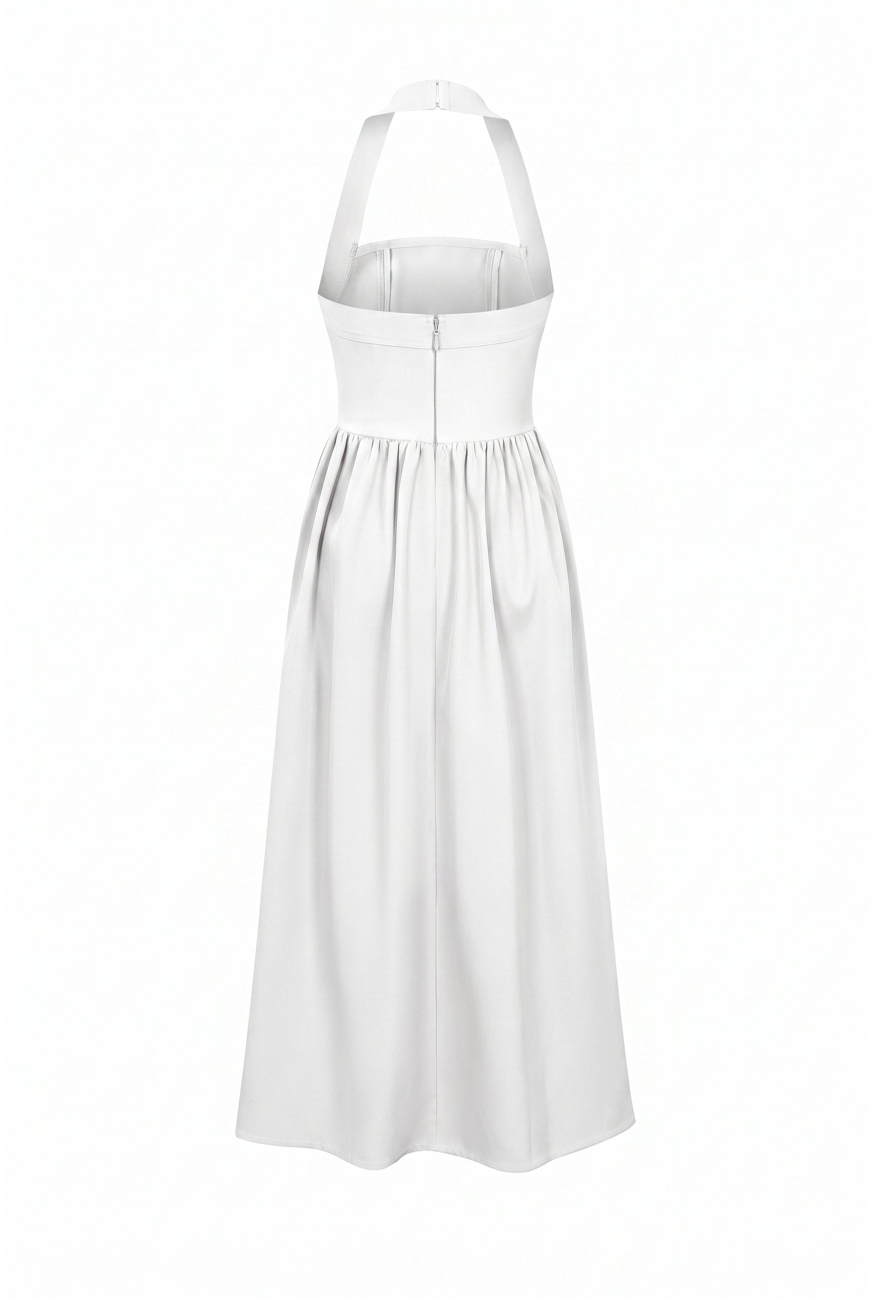 Halter Neck Flared Bandage Dress