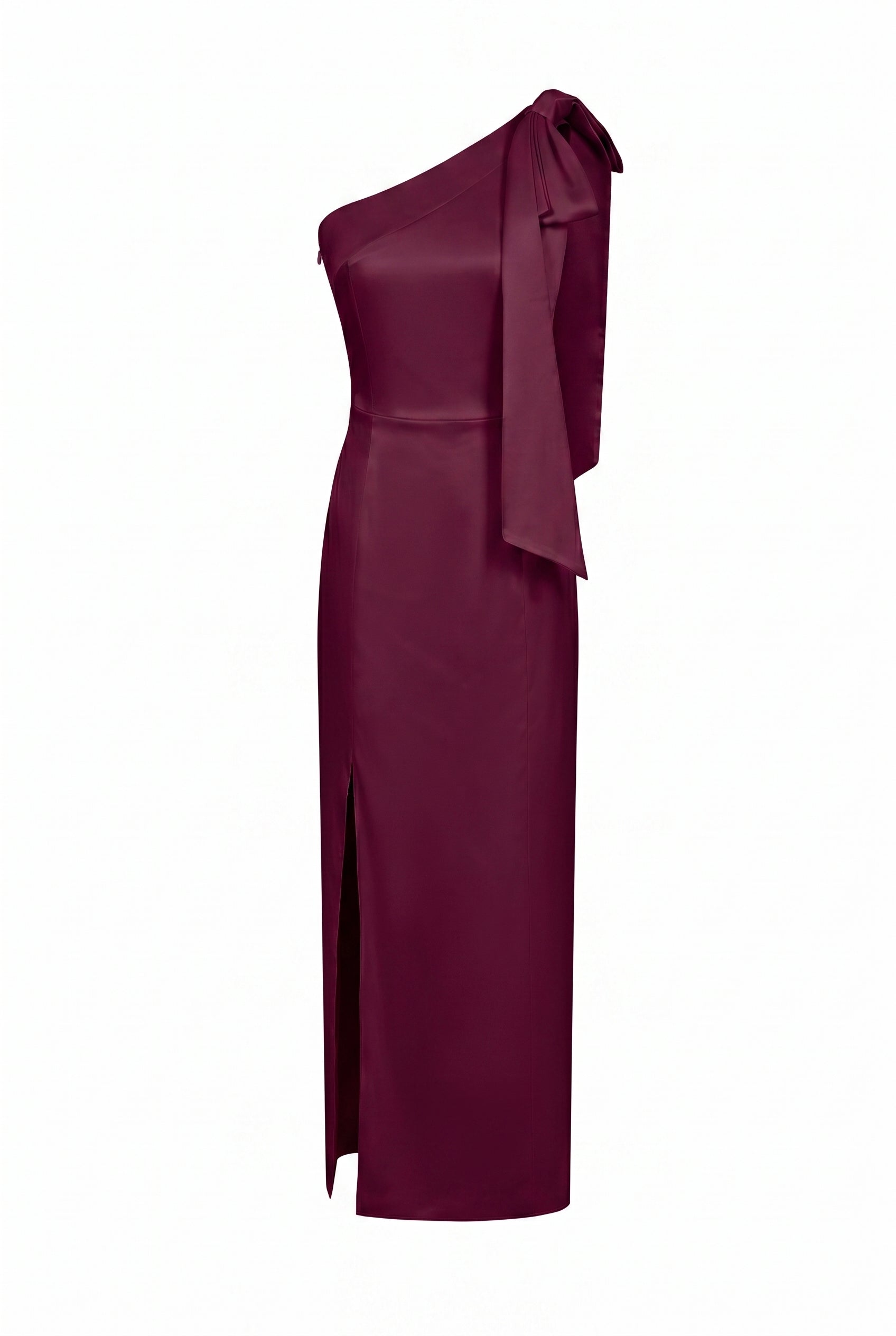 Woven One Shoulder Dress with Big Bow