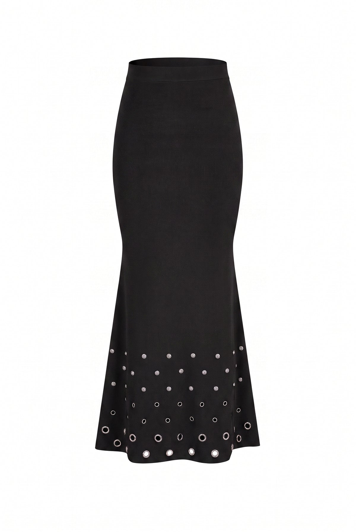 Grommet Studs Detail Skirt