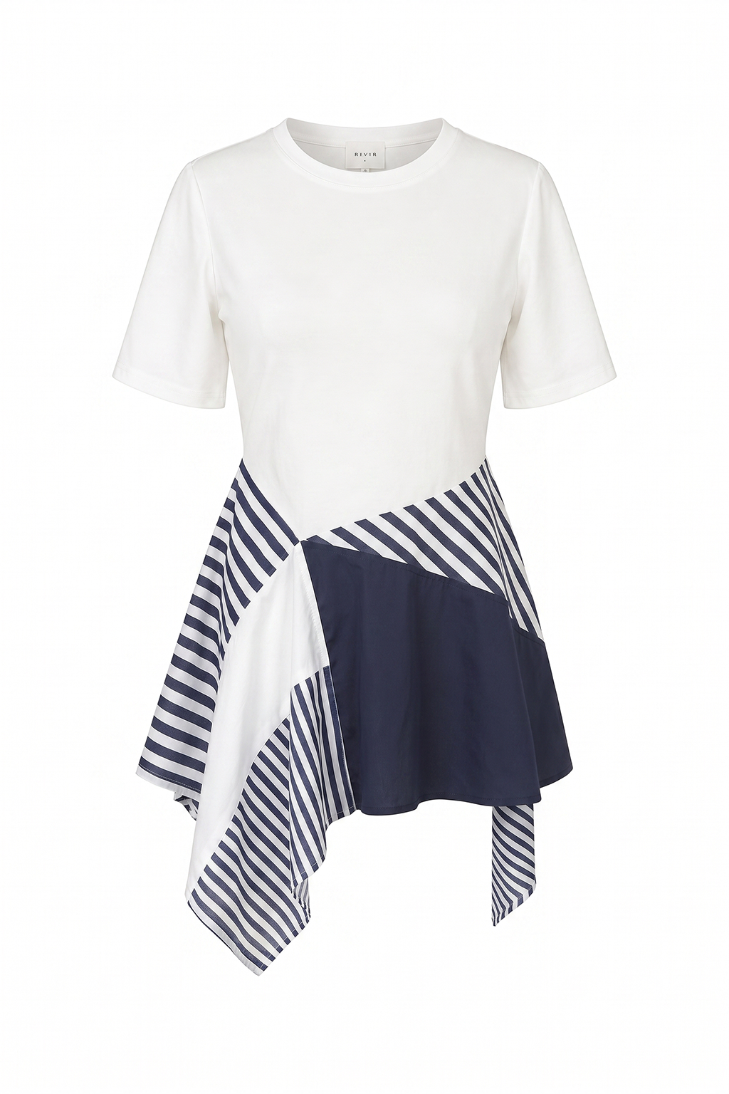 Striped Scarf Style Top
