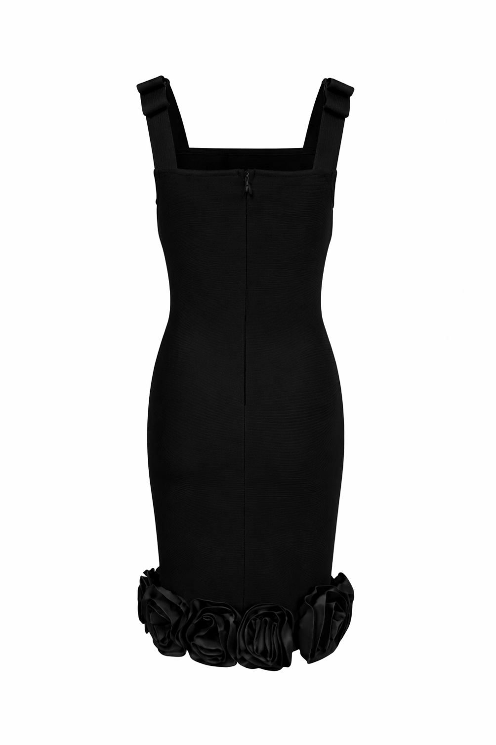 Bow-Strap Rosette Bandage Dress