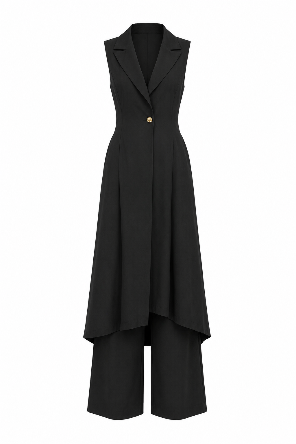 Emilie Woven Long Vest And Pants Set