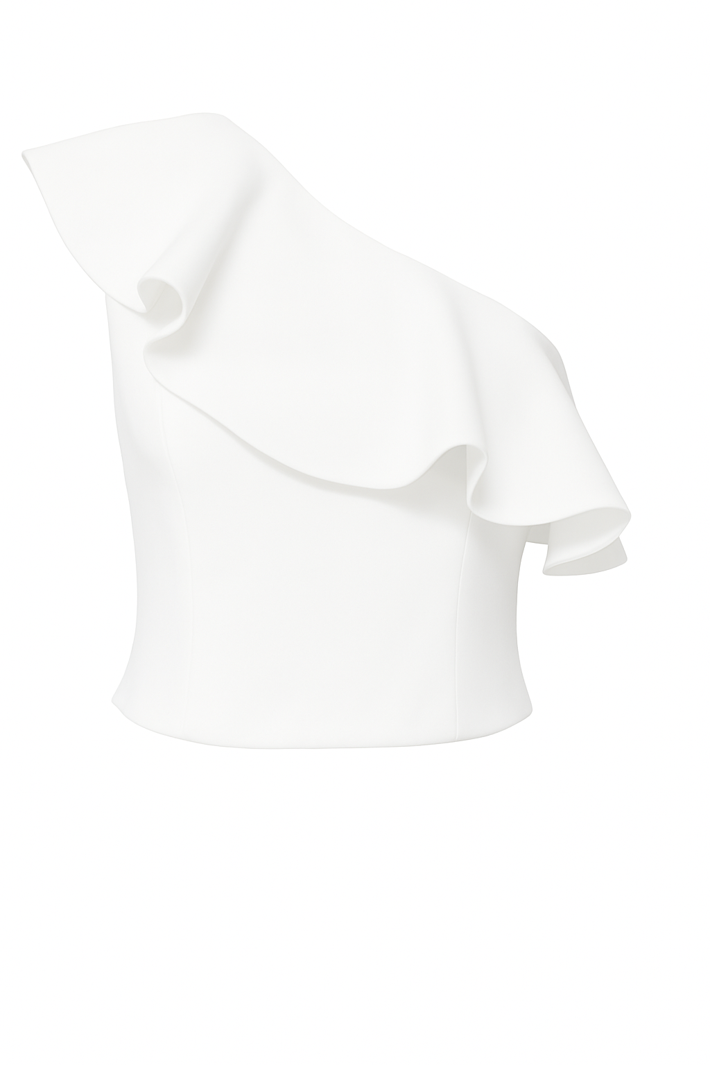Colette One Shoulder Ruffle Woven Top