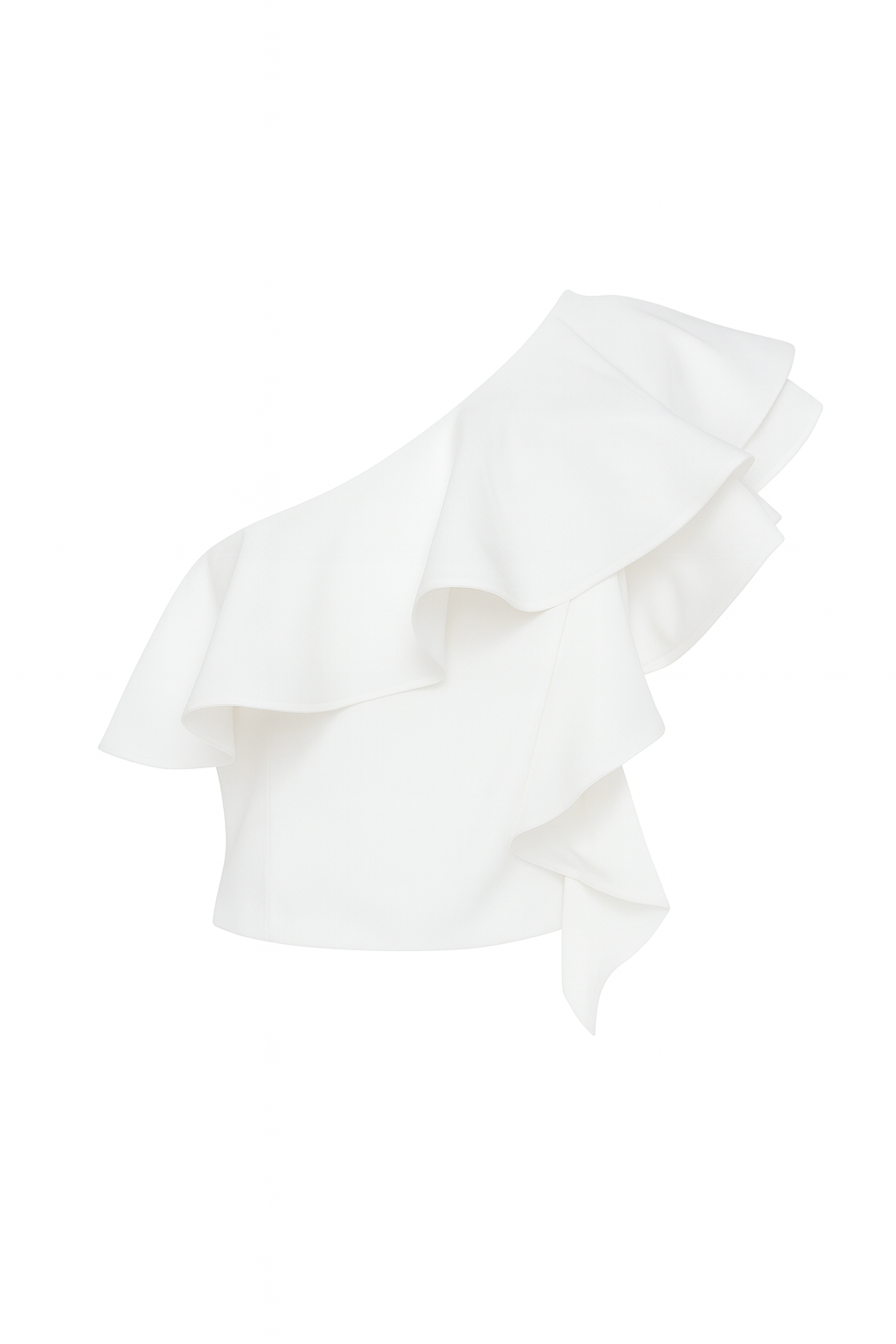 Colette One Shoulder Ruffle Woven Top