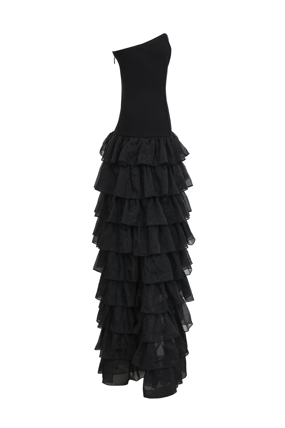 Dramatic Long Tier Tube Dress