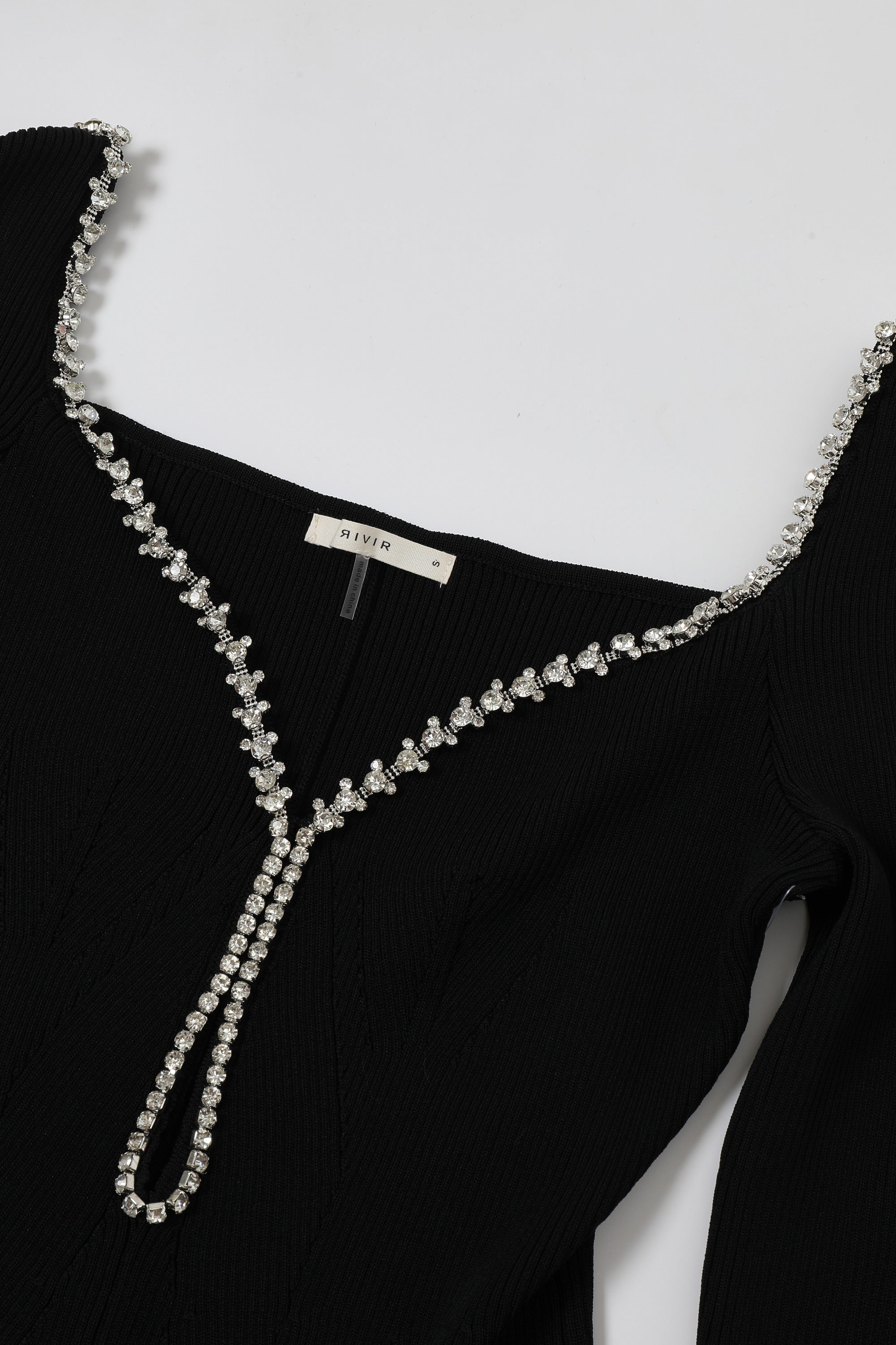 Aurora Noir Long Sleeve Dress