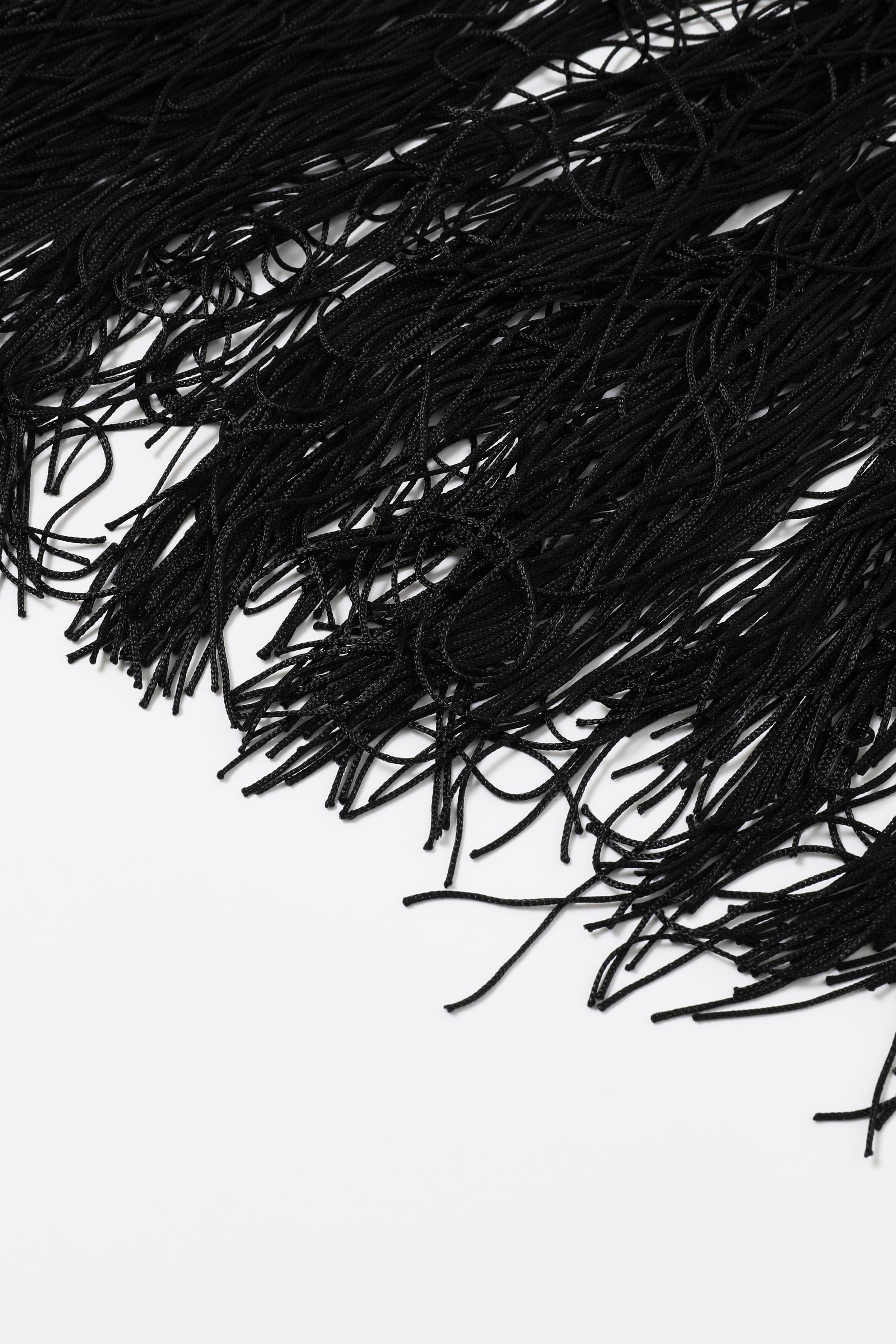 Fringe & Embellished Rhinestone Bandage Maxi Muse Dress