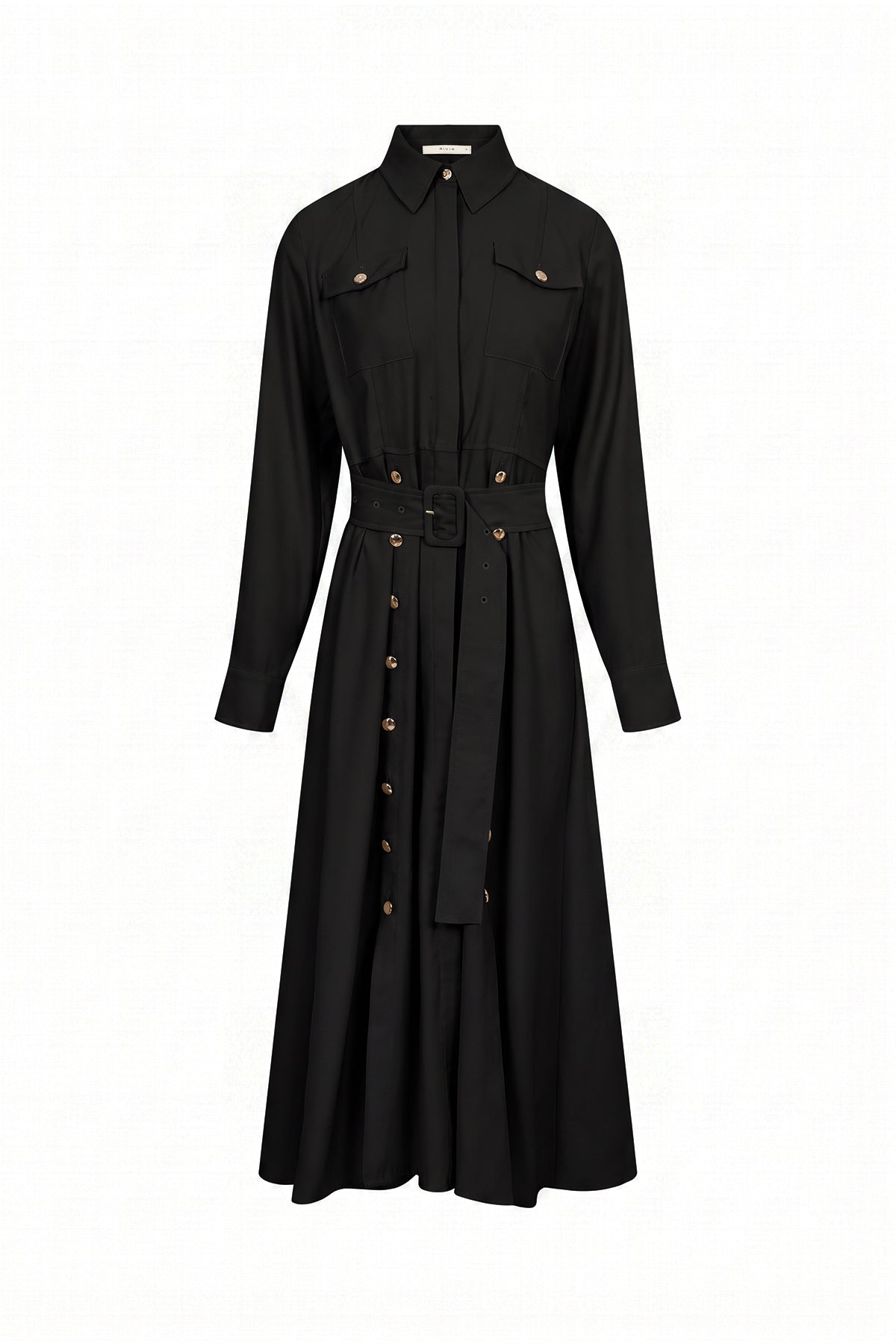 Maxi Shirt Dress With Button Down Slits