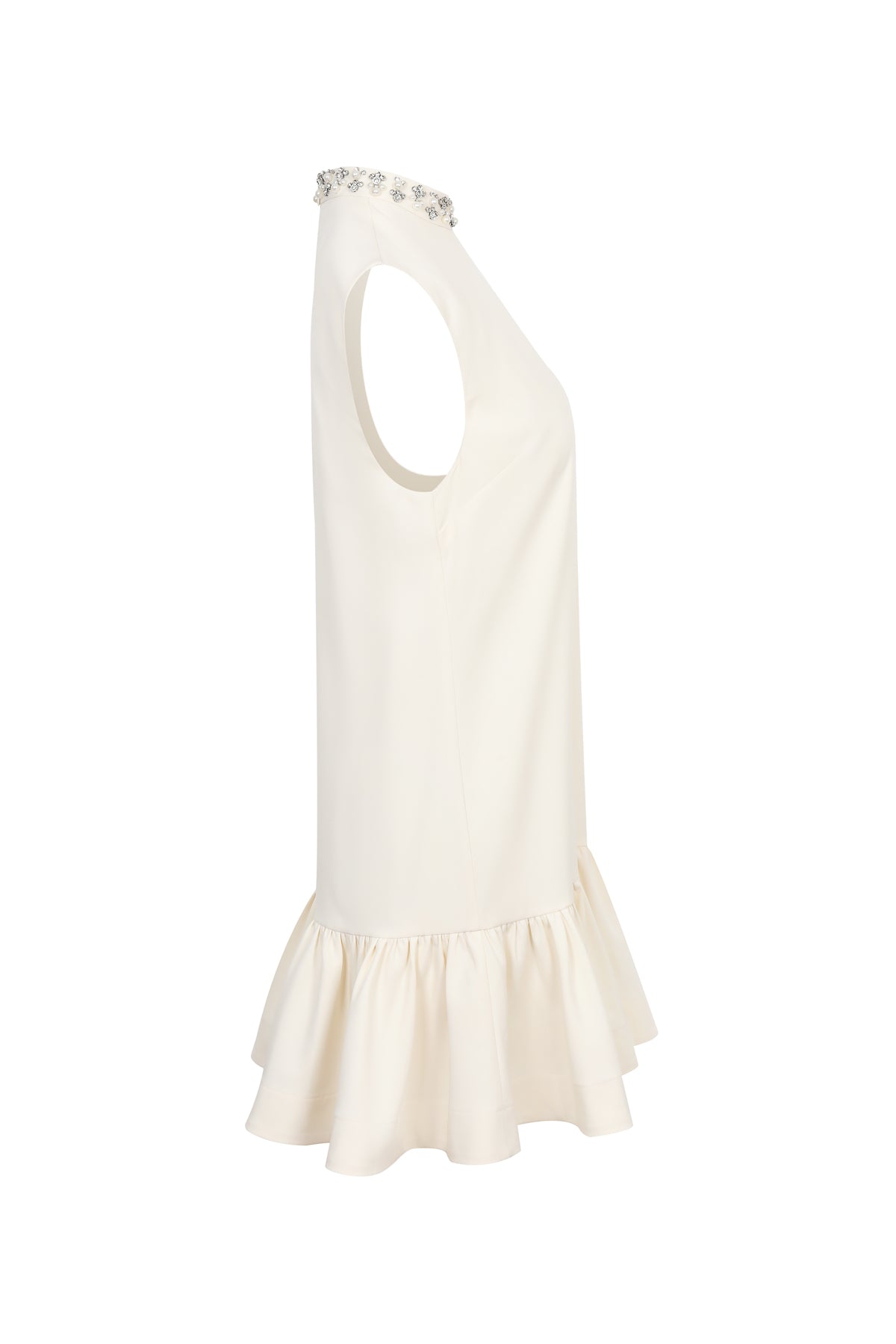 Embellished Collar Mini Dress