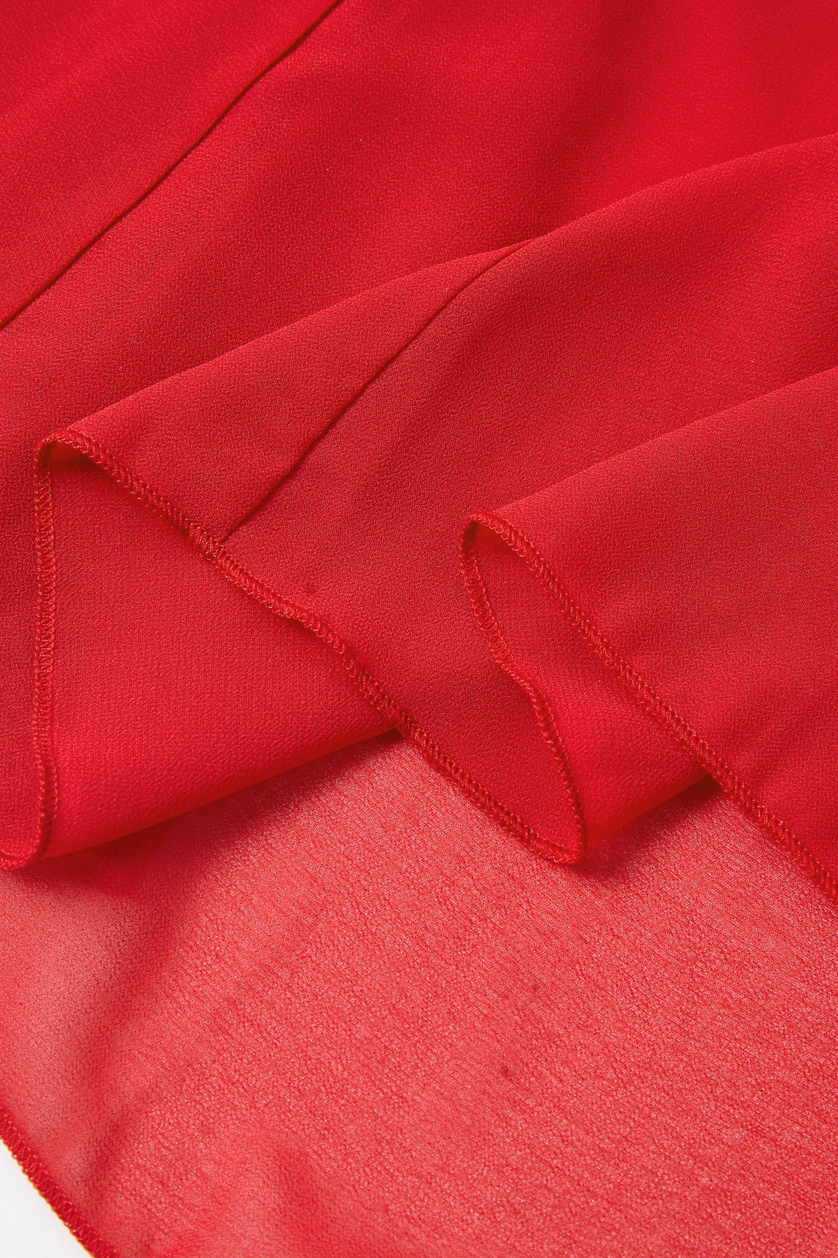 Cowl Neck Satin Chiffon Maxi Dress