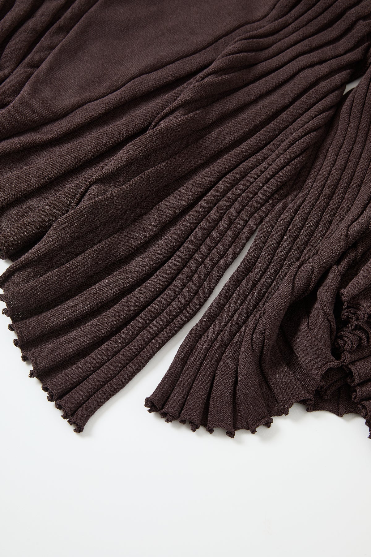 Asymmetric Knit Midi Dress