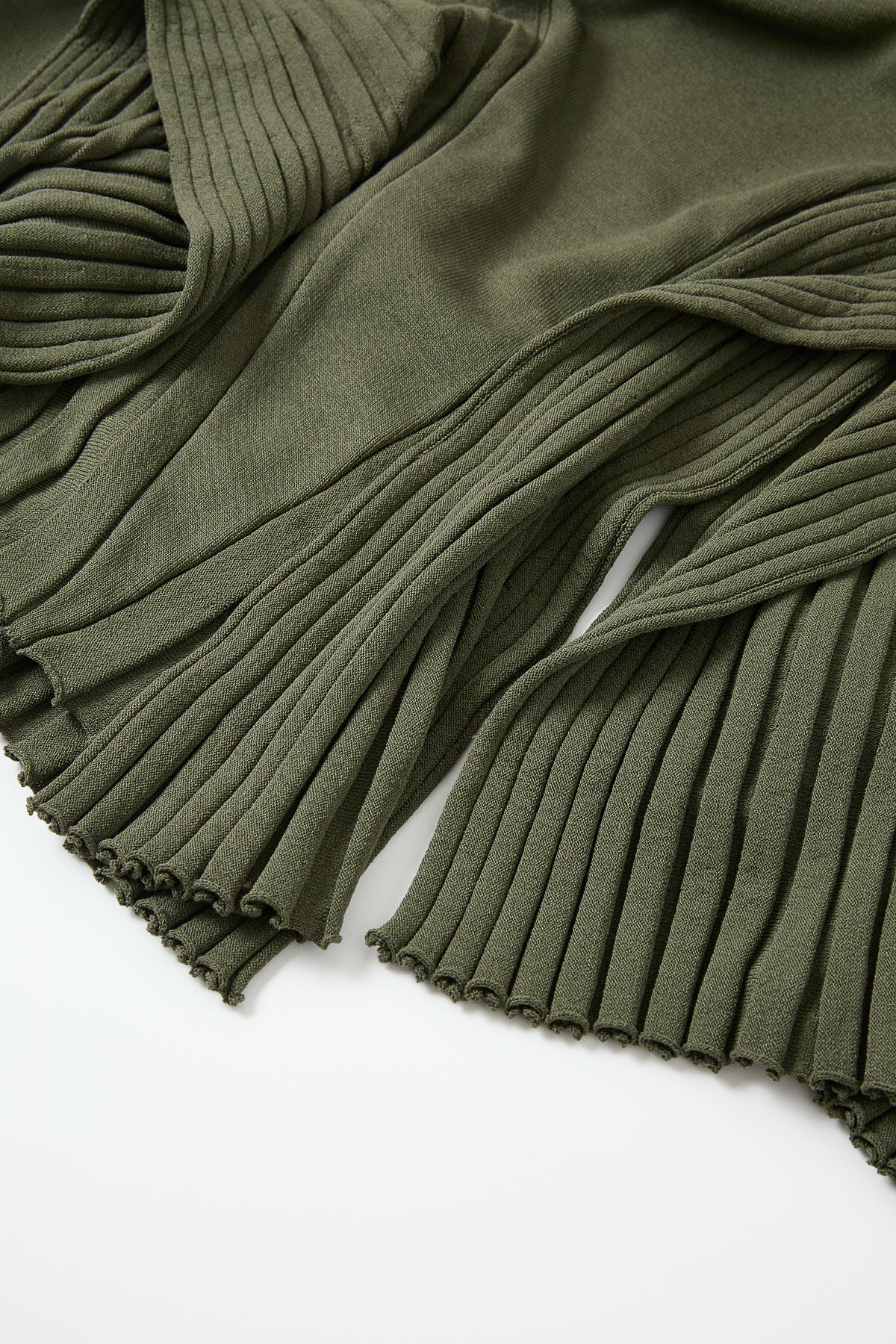 Asymmetric Knit Midi Dress