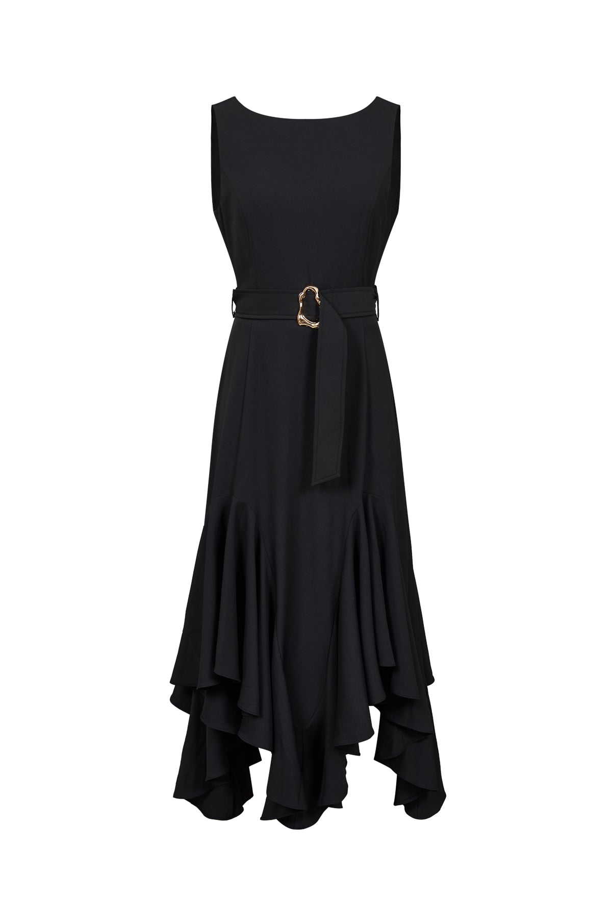 Super Ruffled Midi Dress