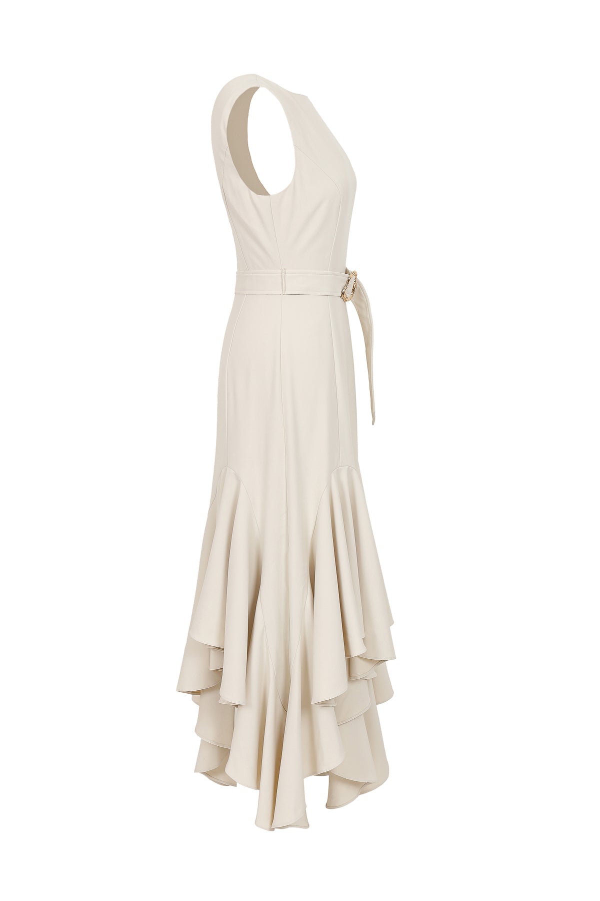 Super Ruffled Midi Dress