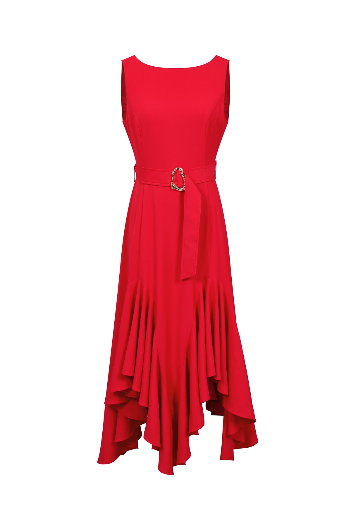 Super Ruffled Midi Dress