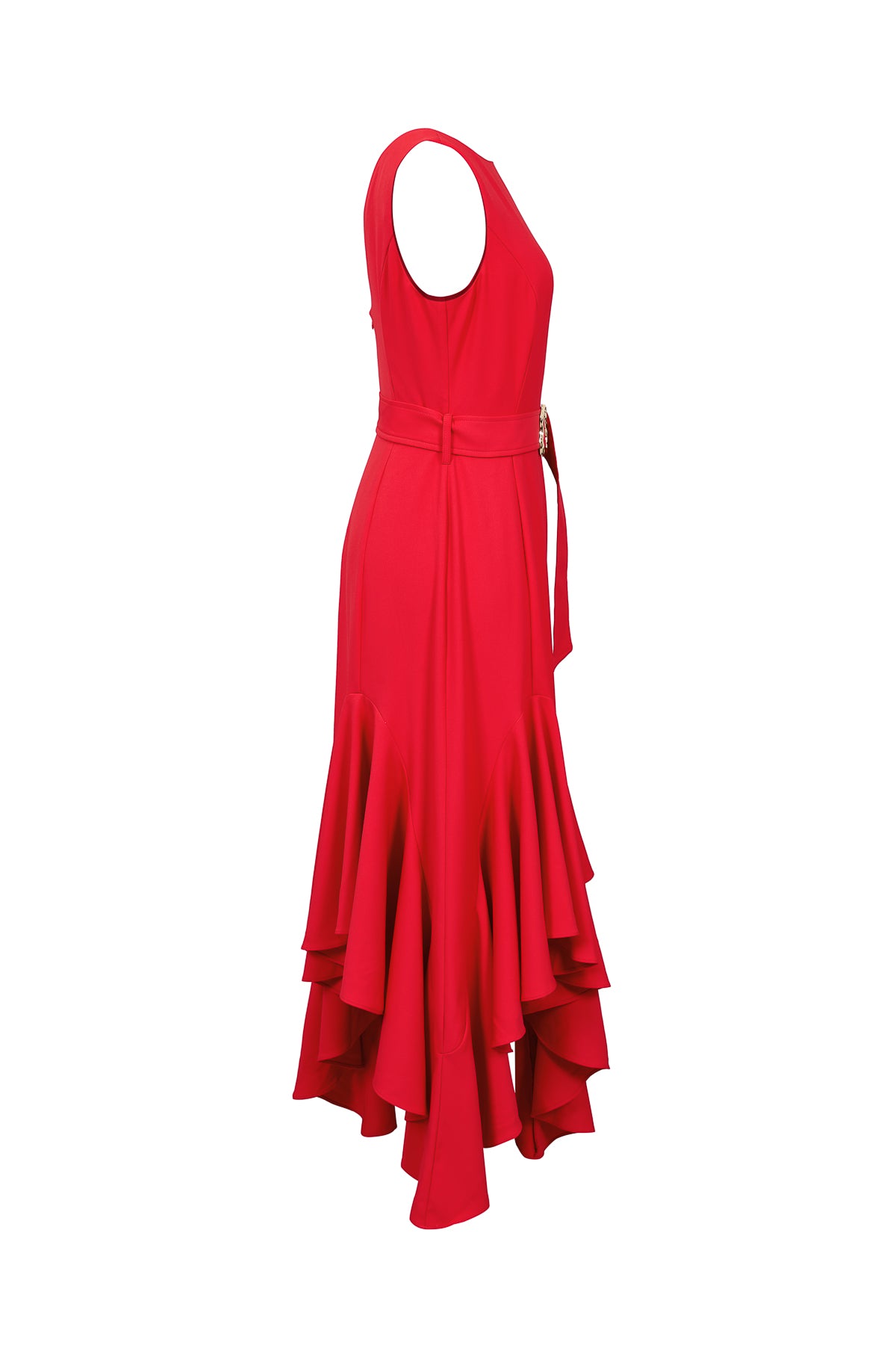 Super Ruffled Midi Dress