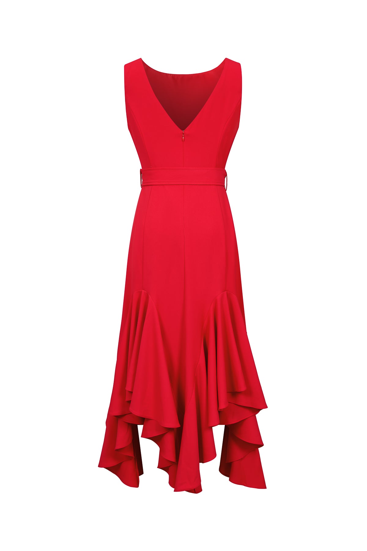 Super Ruffled Midi Dress