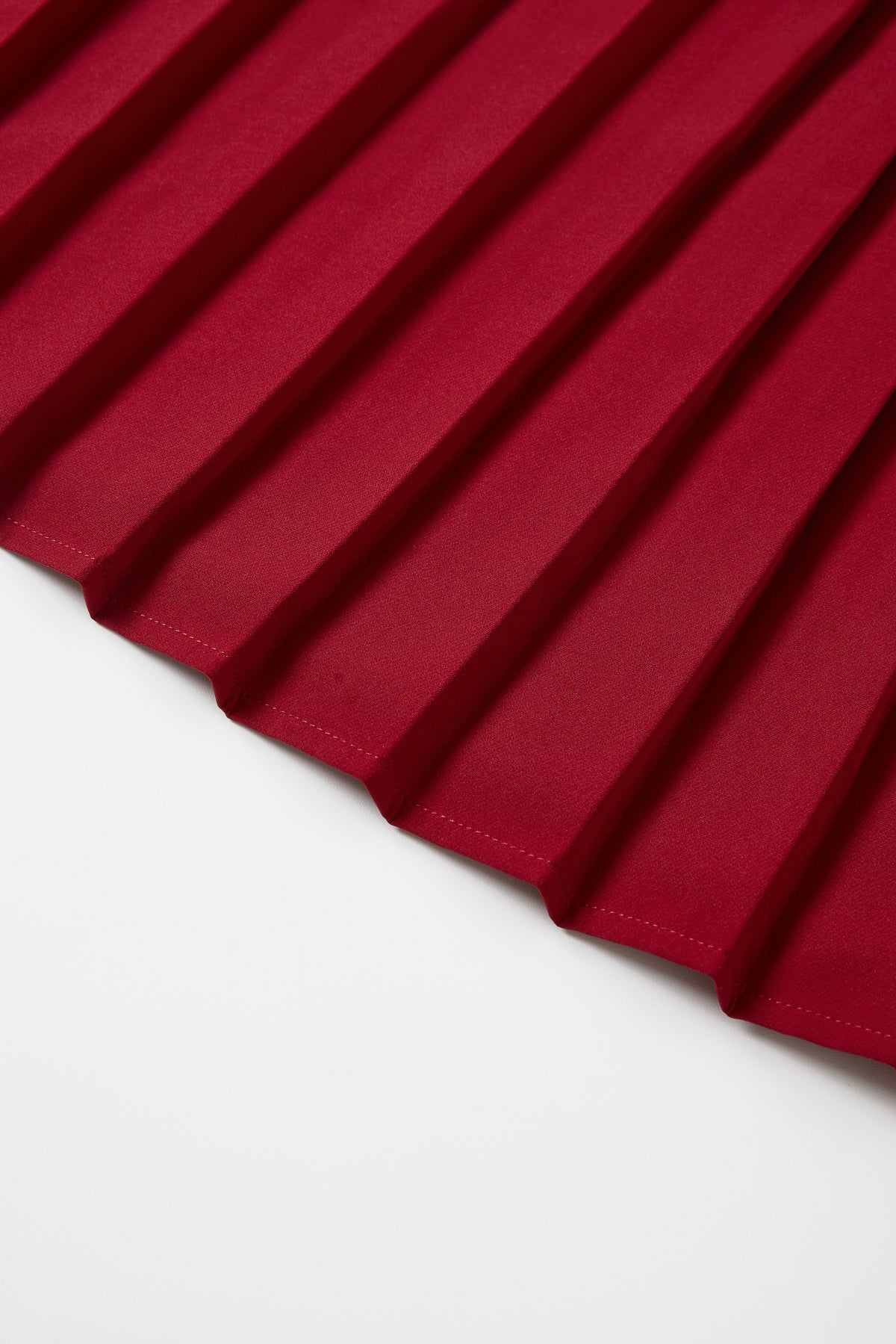 Pleated Detail Midi Dress