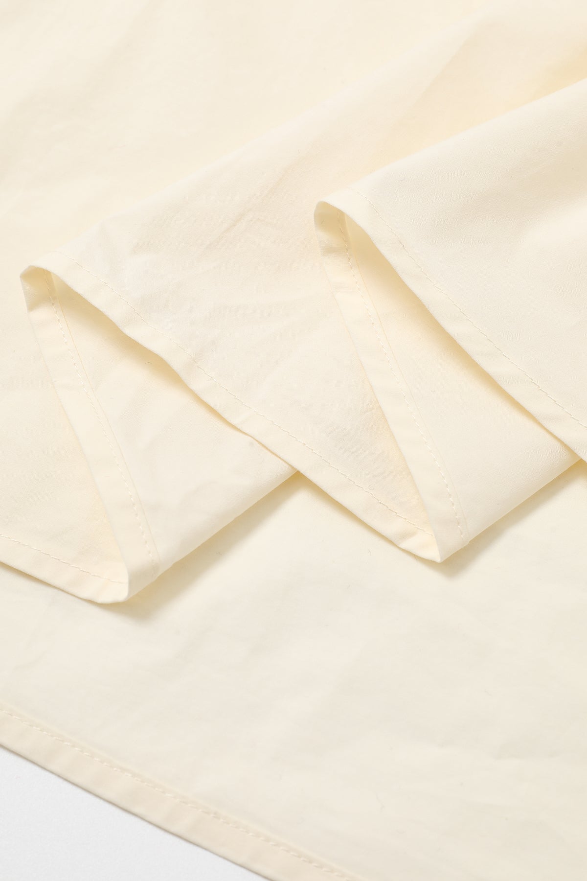 Scallop detail Knit Poplin Midi Dress