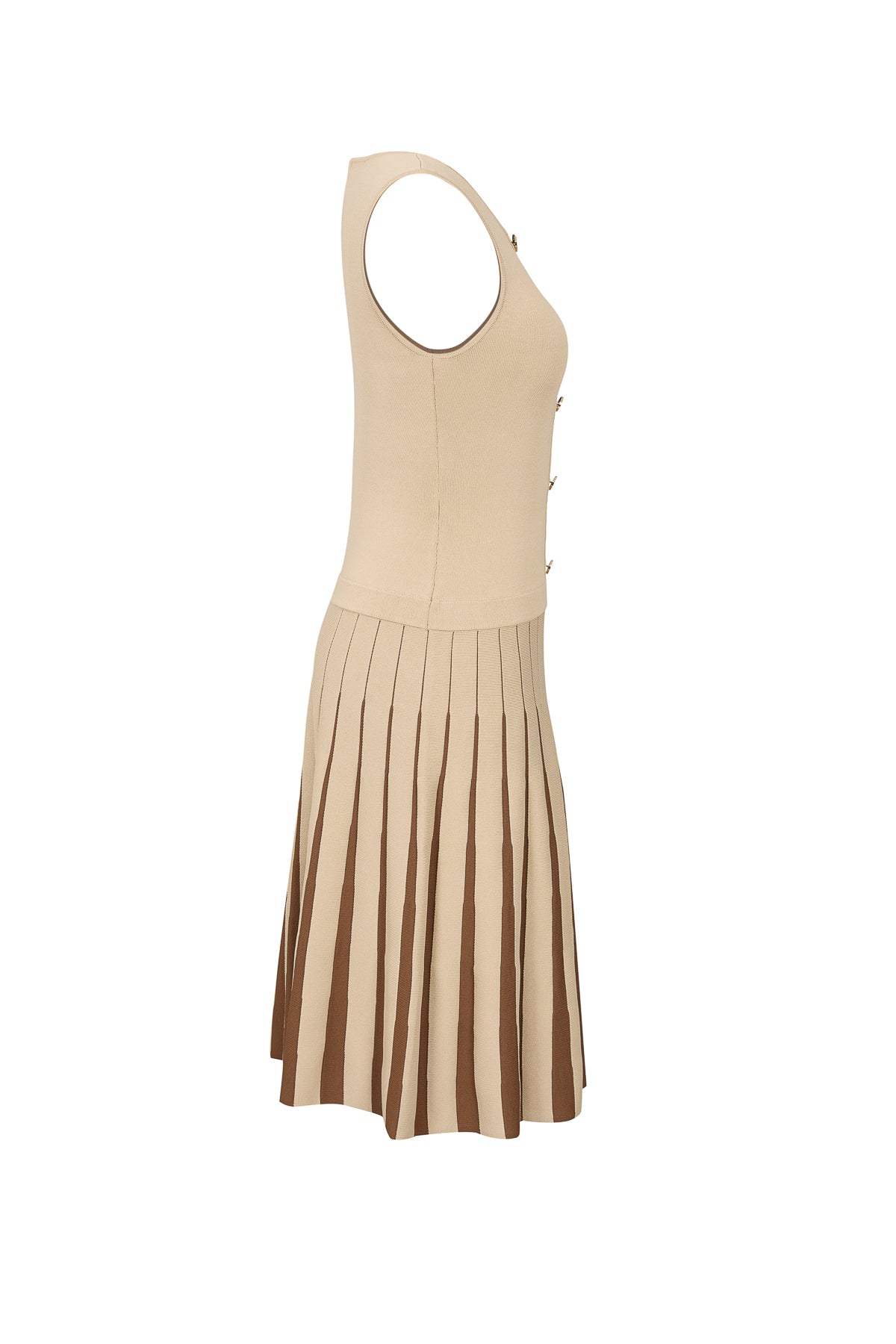 Knit Two Tone Mini Dress