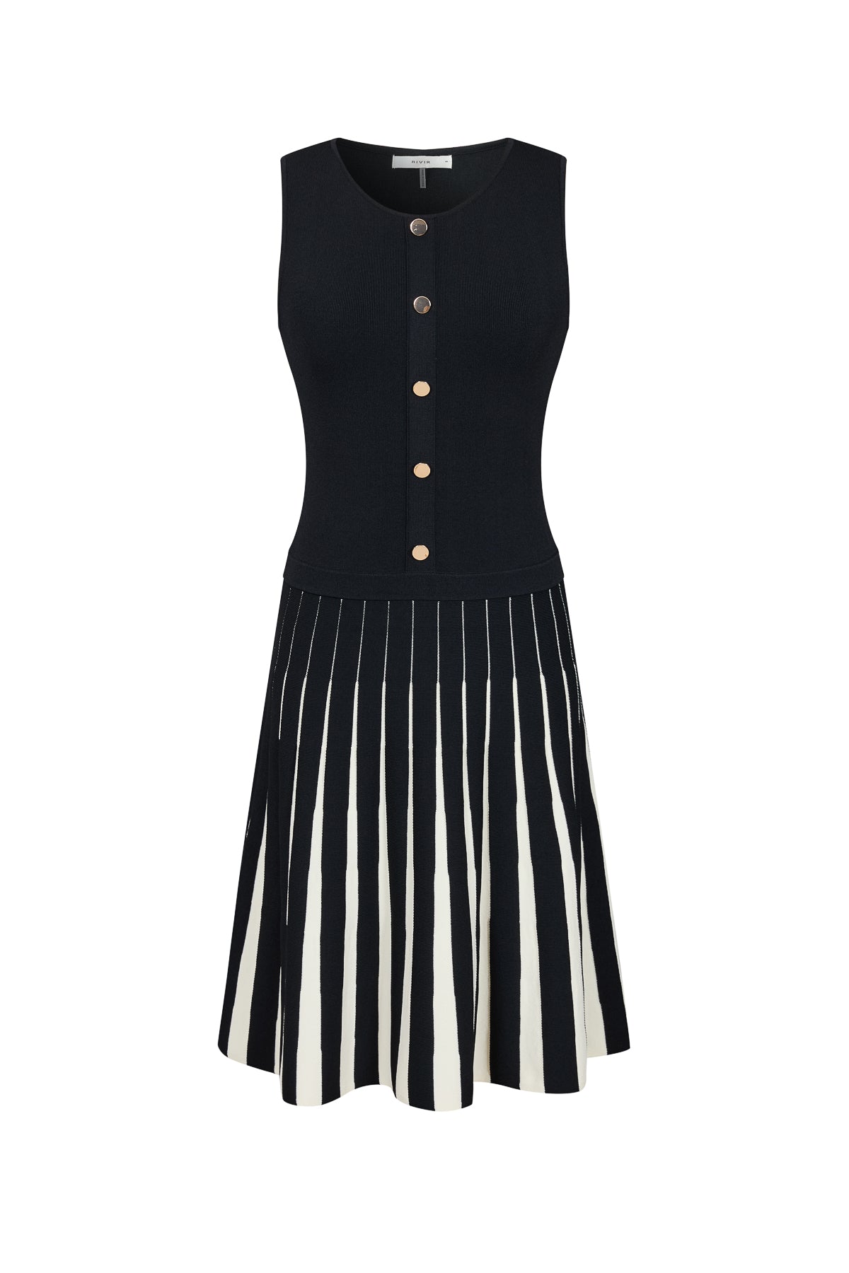 Knit Two Tone Mini Dress
