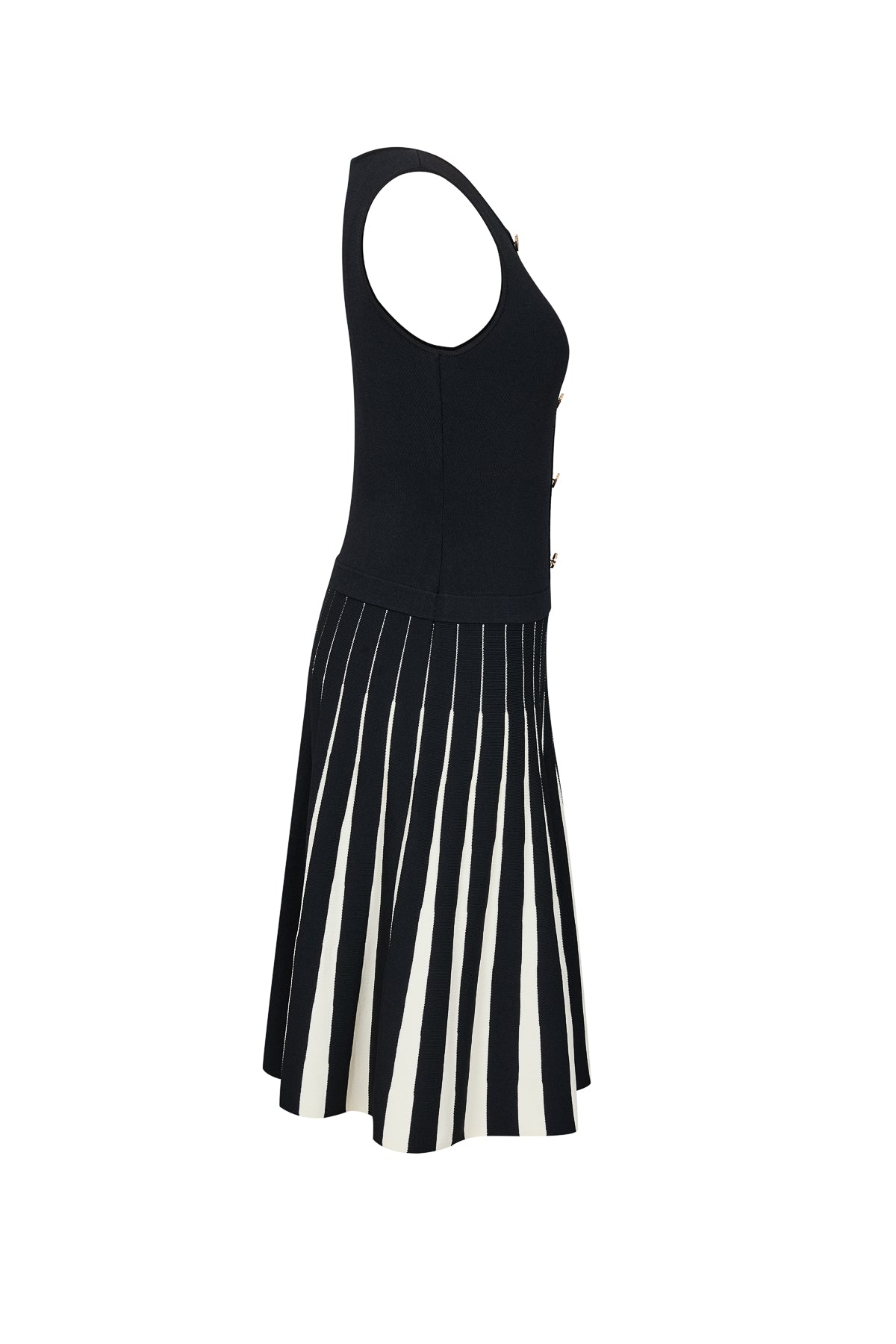 Knit Two Tone Mini Dress