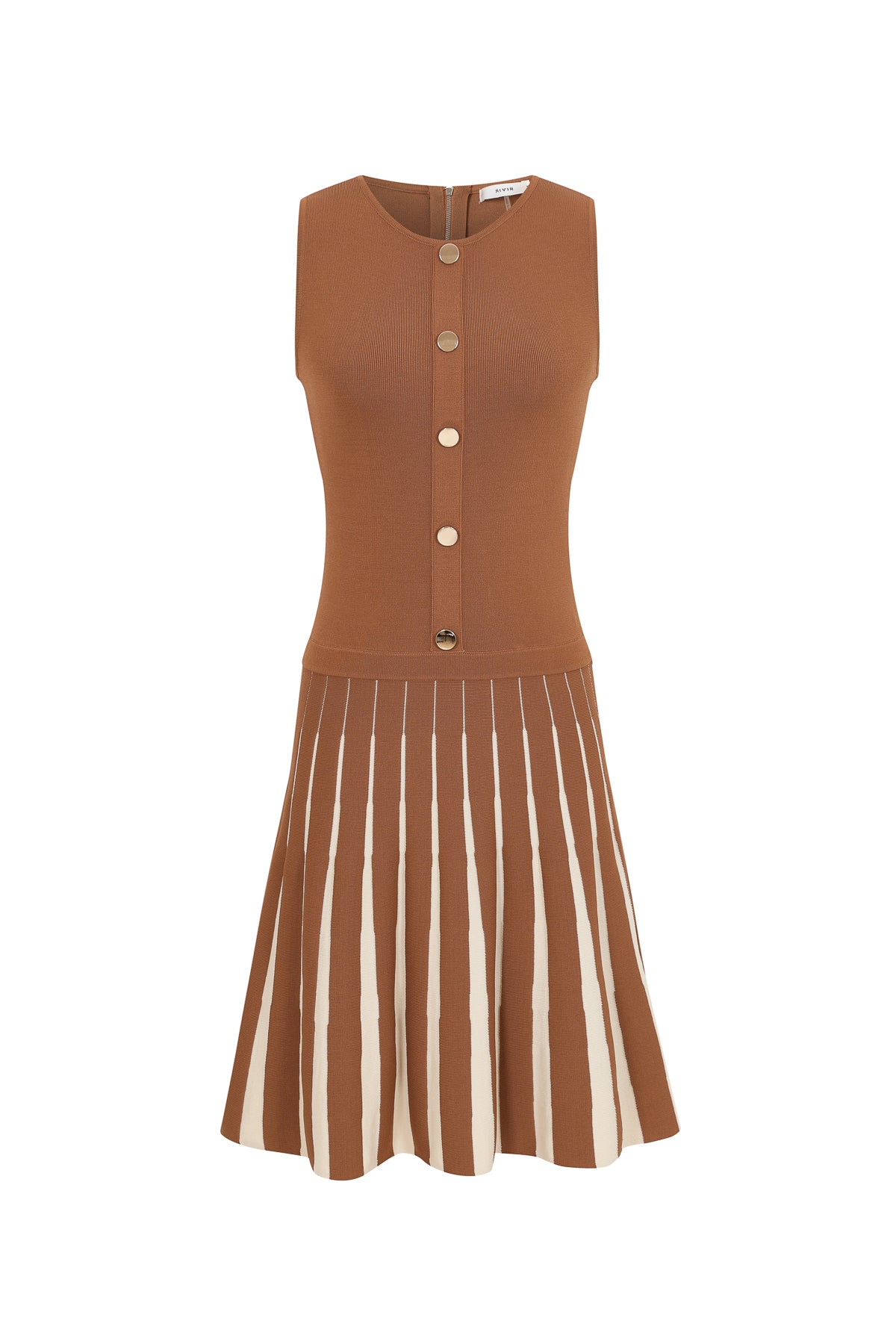 Knit Two Tone Mini Dress